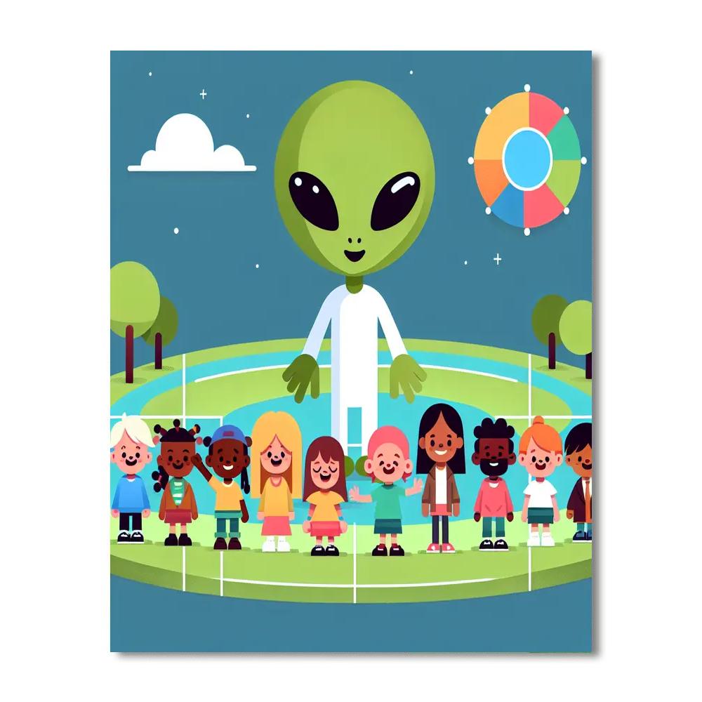 Alien Encounters Paint By Color