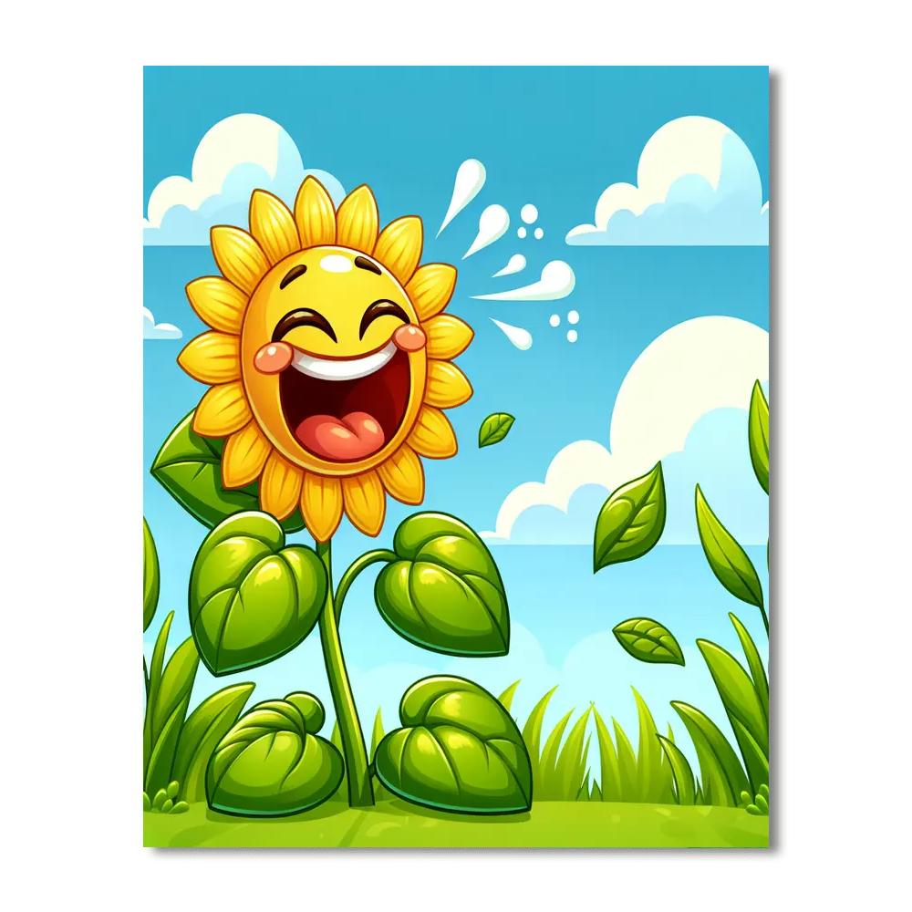 Giggling Sunflower Numbered Painting Kits