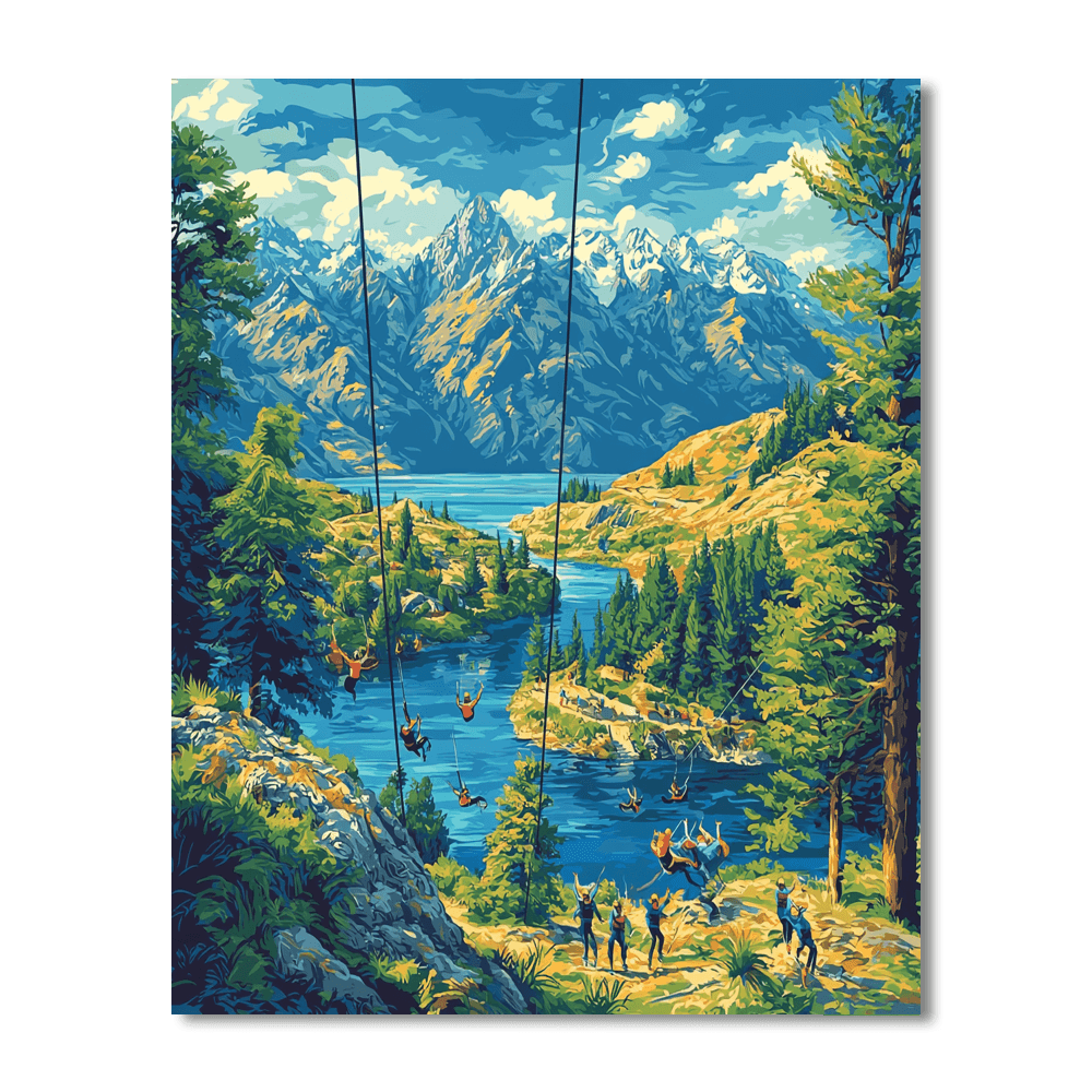 Queenstown Adventure Park Paint By Numbers