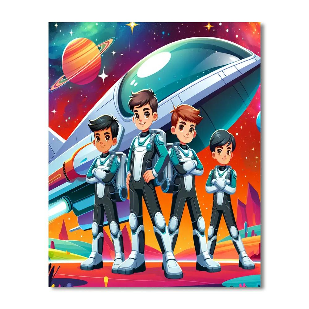 Galaxy Ranger Quest Painting Number Kit