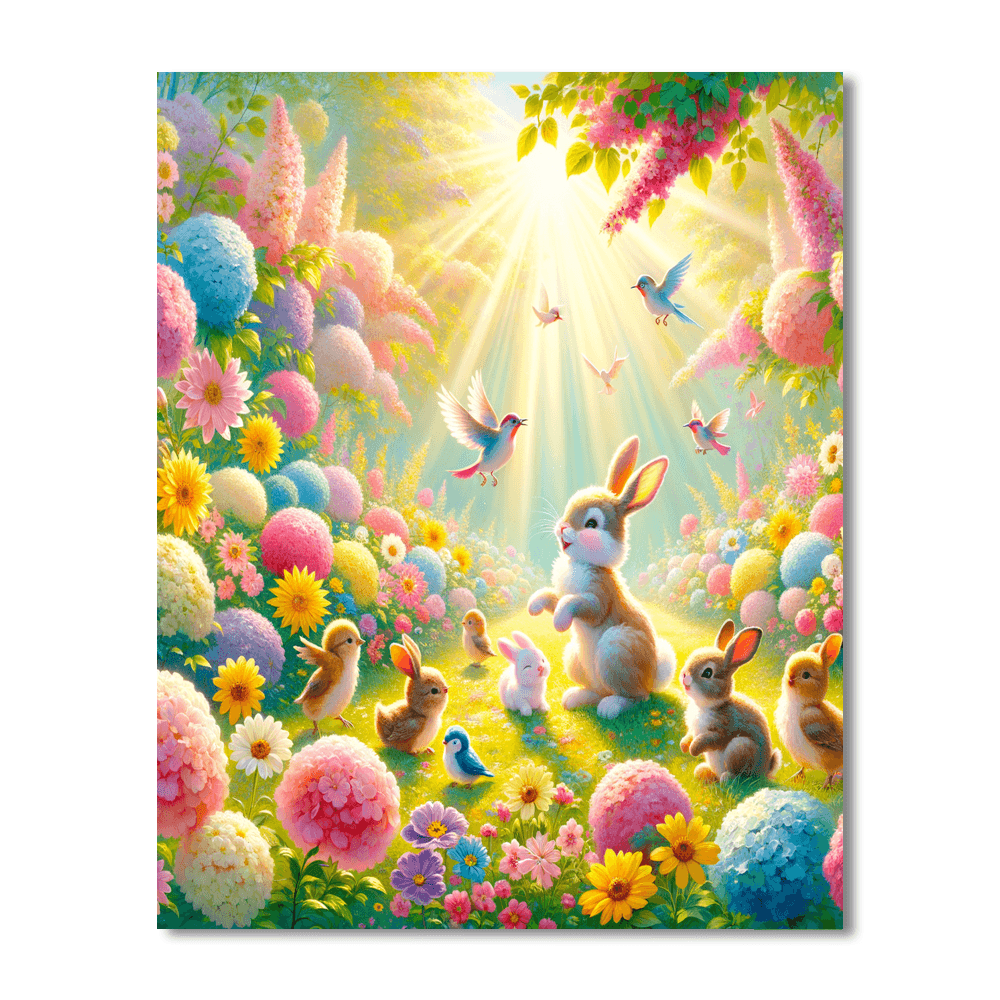 Whimsical Garden Frolic Paint By Number