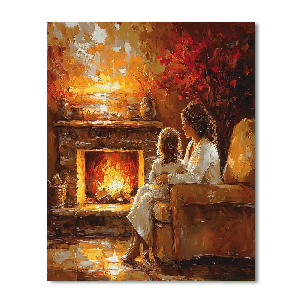 Evening Tales And Tea Painting Number Kit