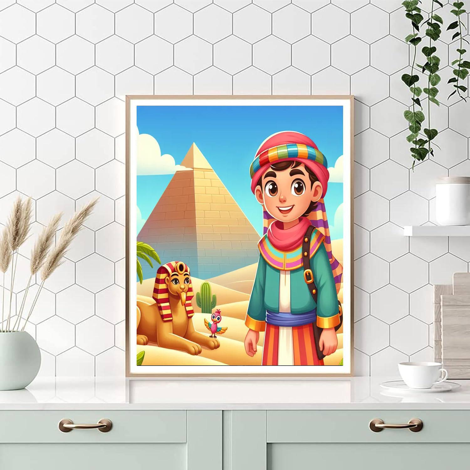 Explorers Of Ancient Egypt Painting Number Kit