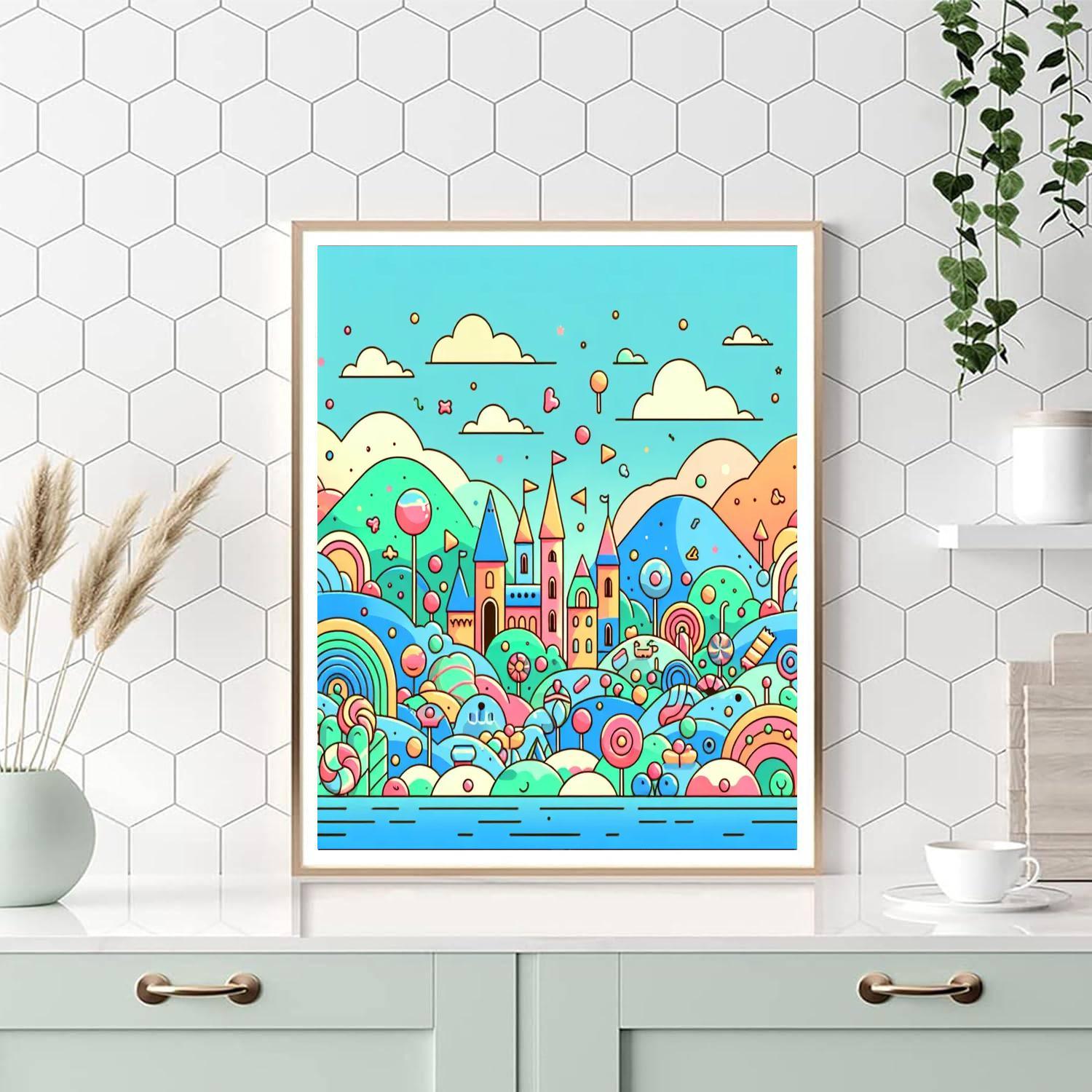 Bubblegum Kingdom Painting Number Kit