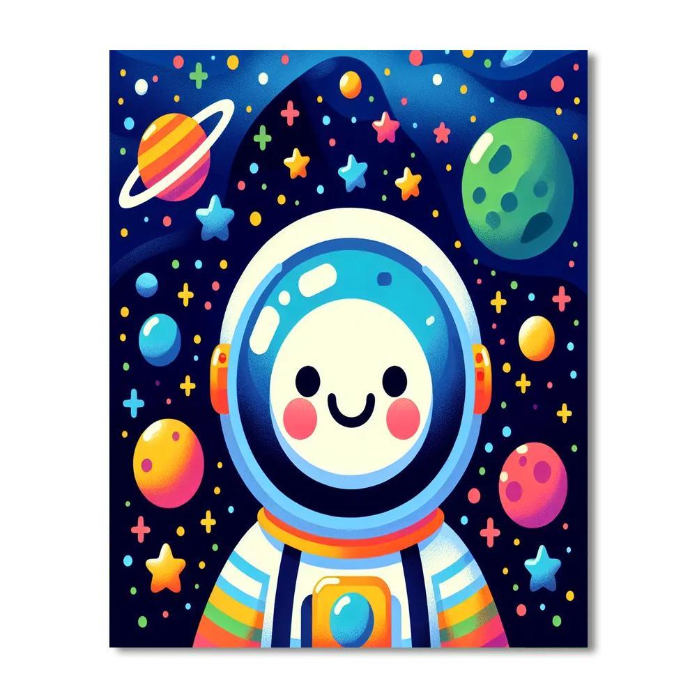 Jolly Space Adventure DIY Paint By Numbers