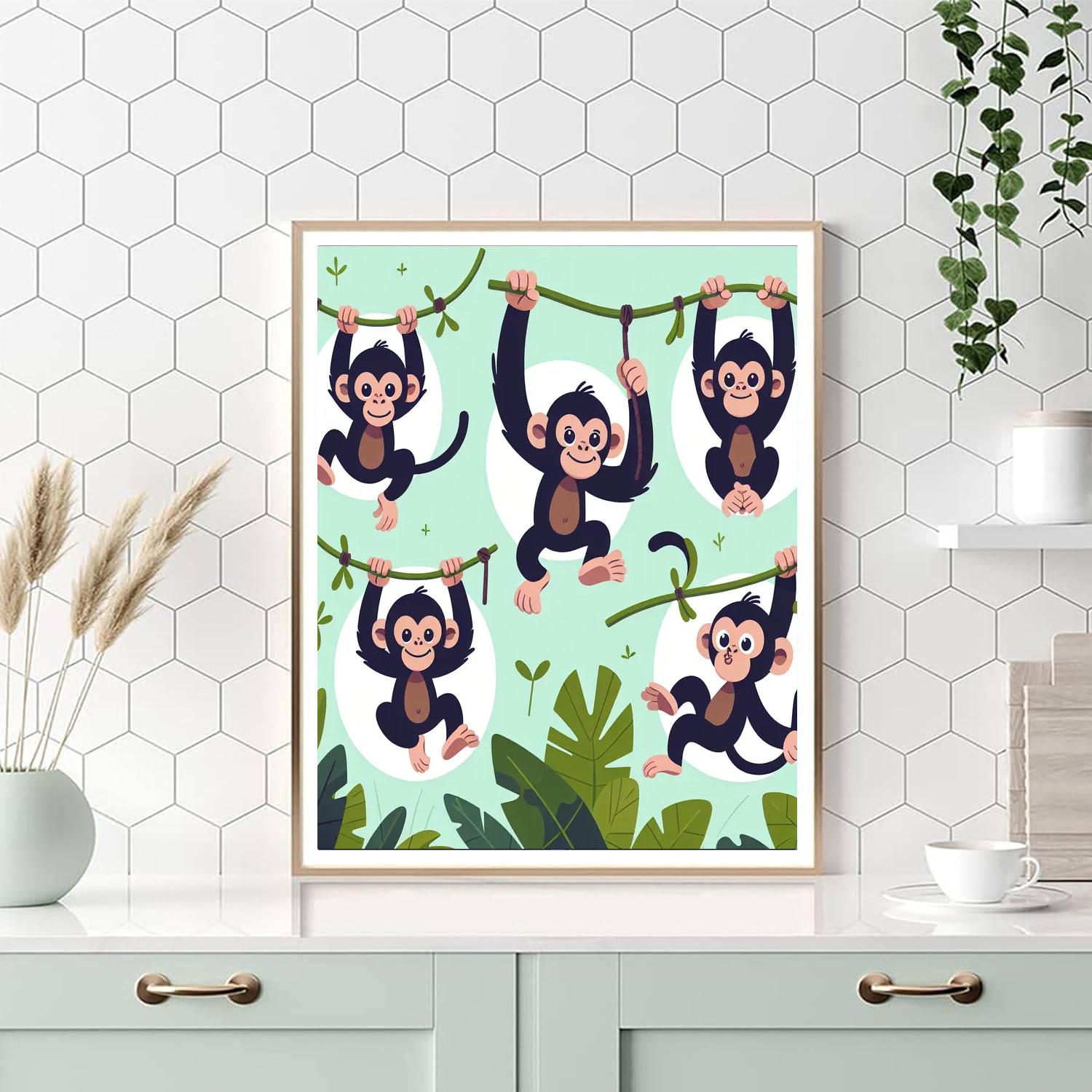 Charming Chimps Paint By Numbers Kits