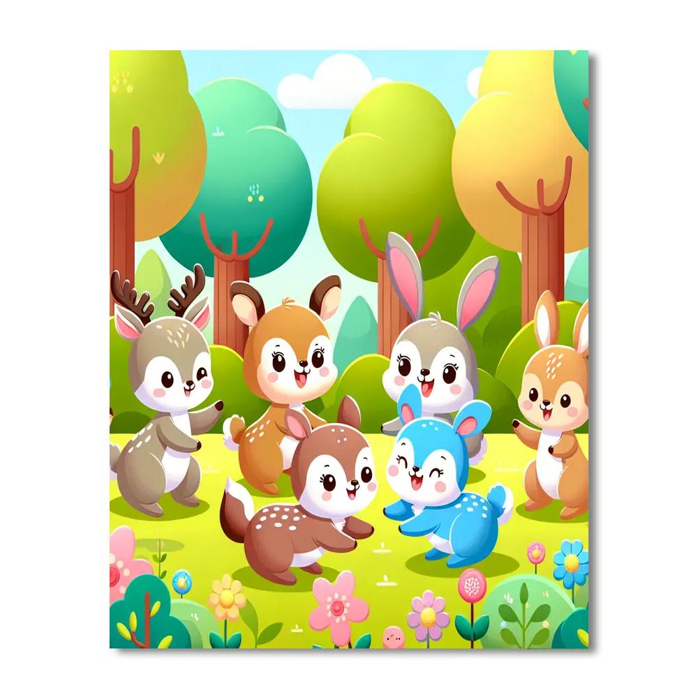 Exploring The Forest Painting Number Kit