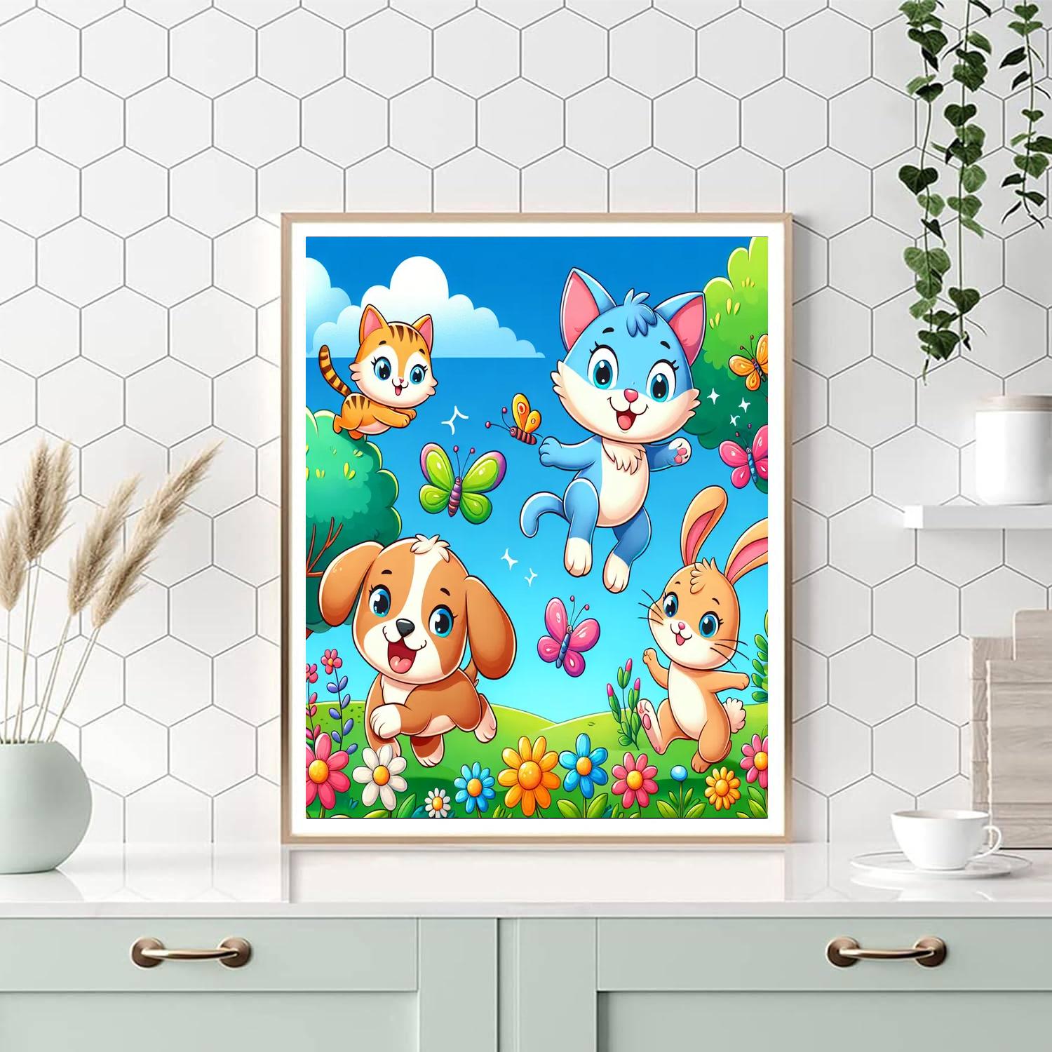 Pet Playtime Numbered Painting Kits
