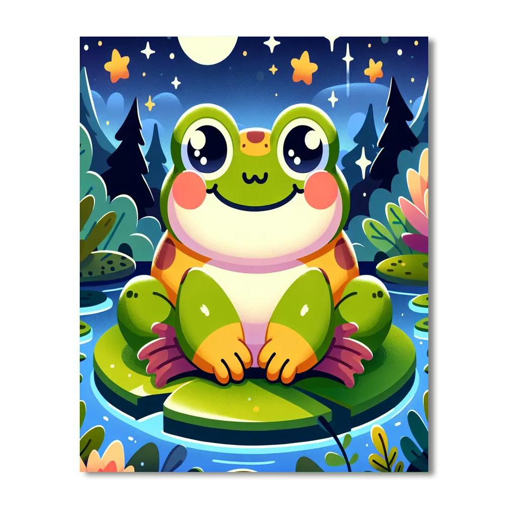 Twinkling Toad Paint By Numbers Art