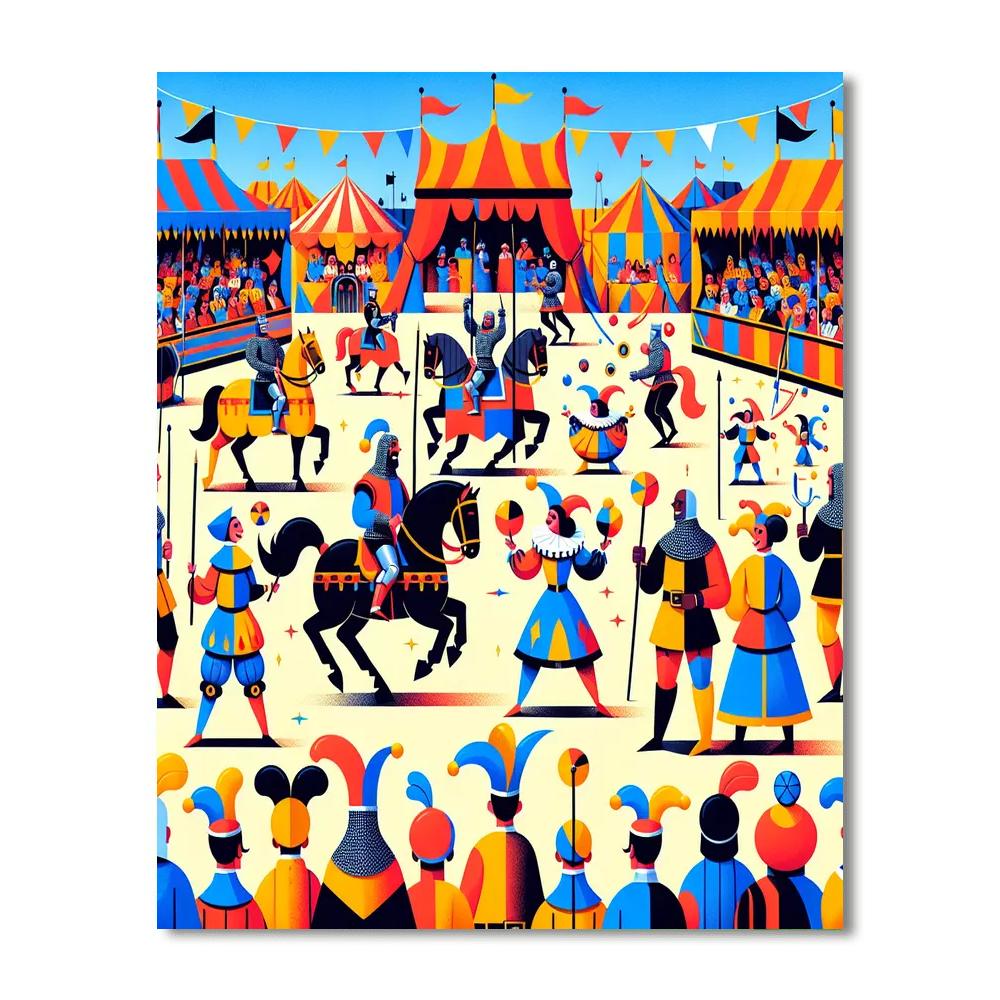 Merry Medieval Faire Paint By Numbers