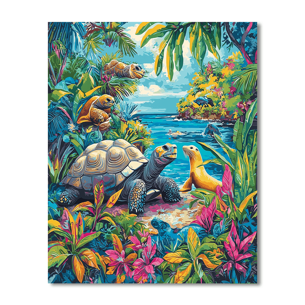 Galapagos Islands Wildlife Paint By Numbers Kits