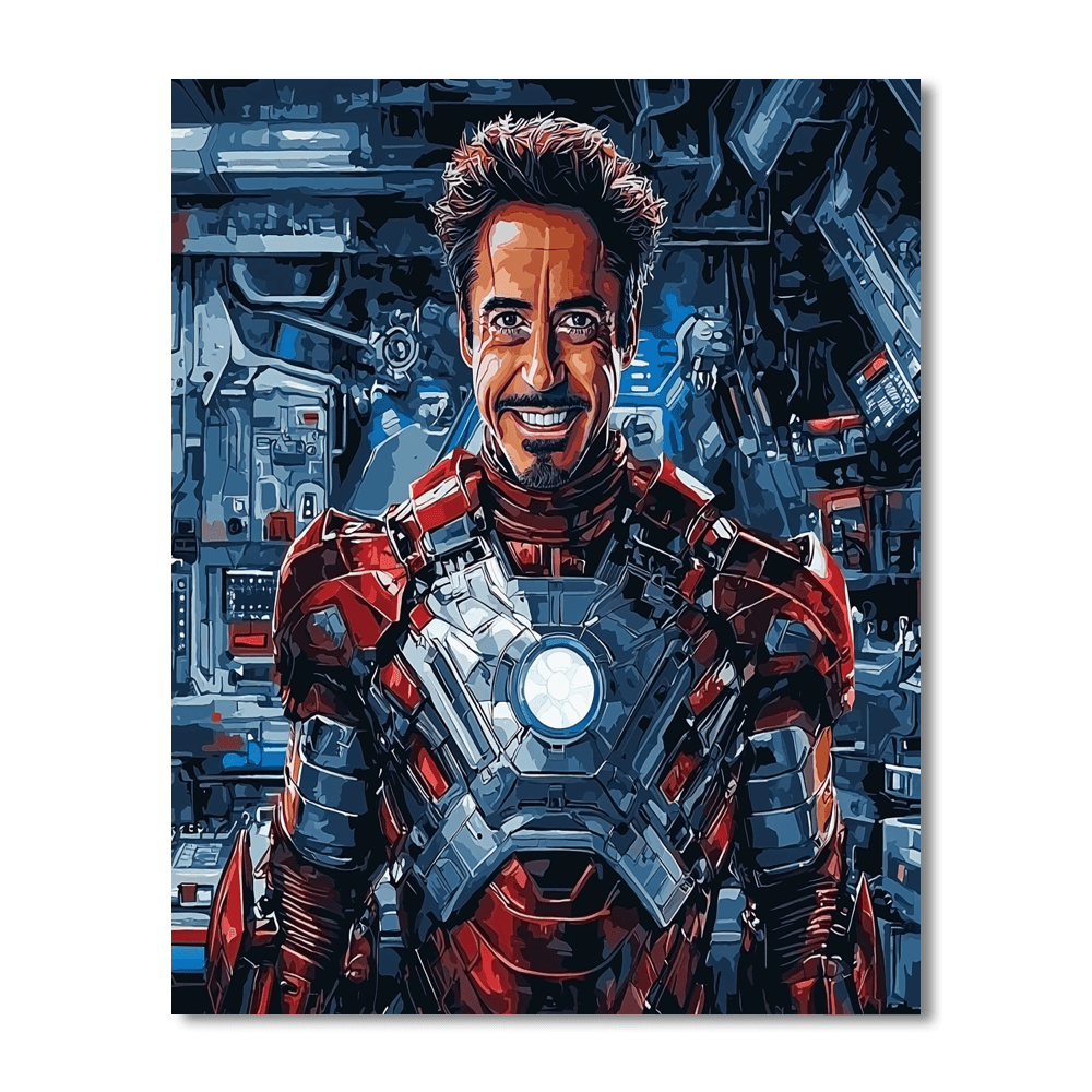 Robert Downey Jr.: Iron Man's Legacy Of Tony Stark Paint By Color