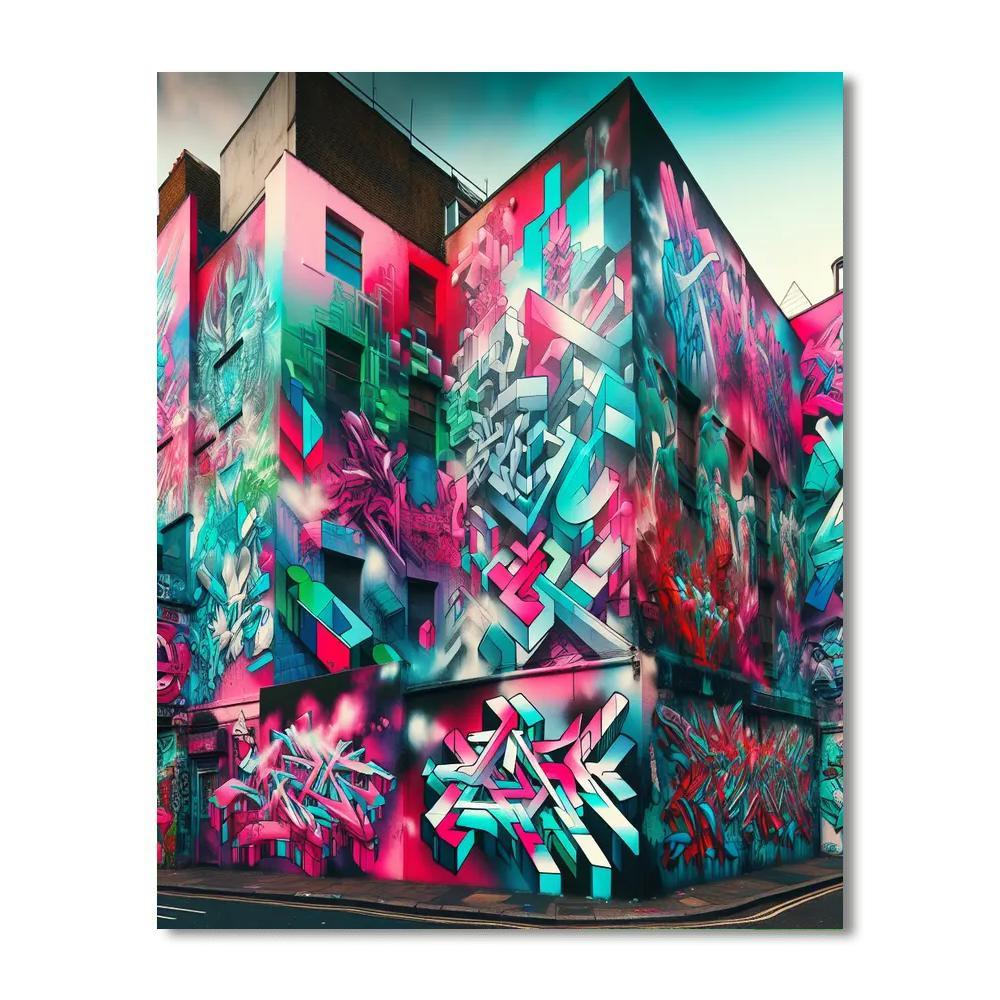 Colorful Urban Street Art Paint By Numbers