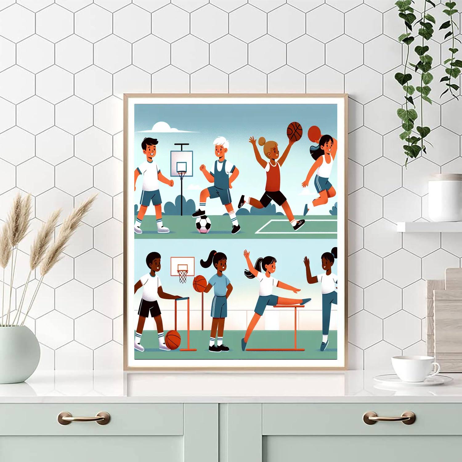Energetic Sports Bonanza Paint By Number