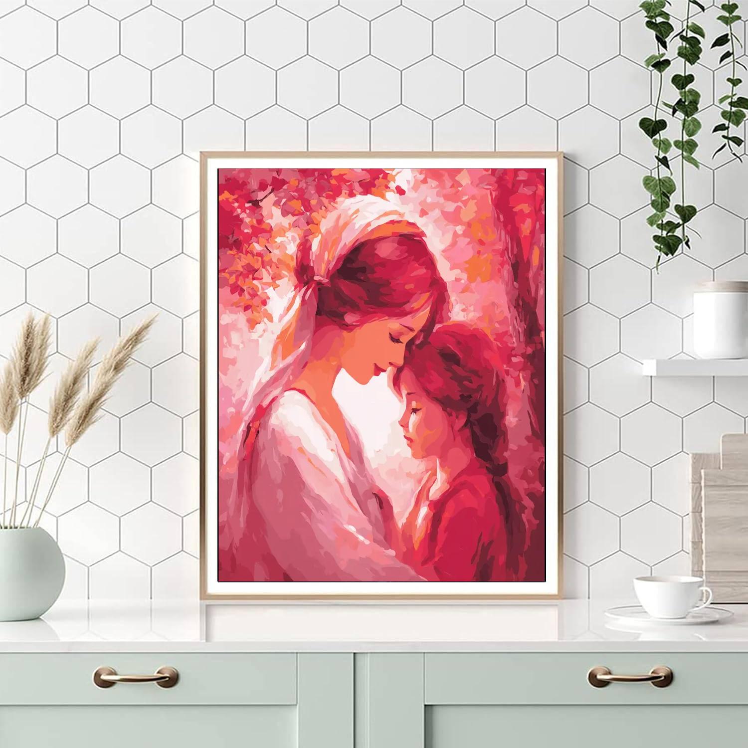 Hearts Connected By Love DIY Paint By Numbers