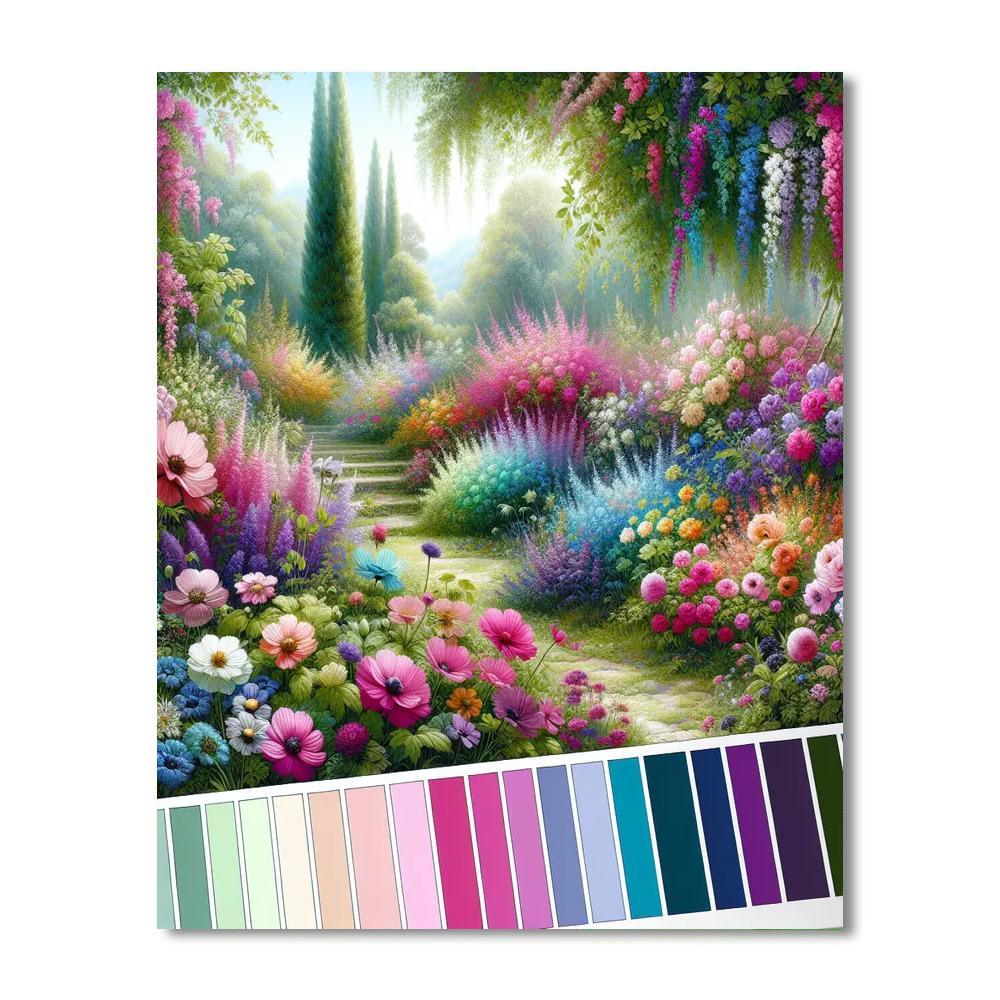 Floral Garden Bliss Paint By Number