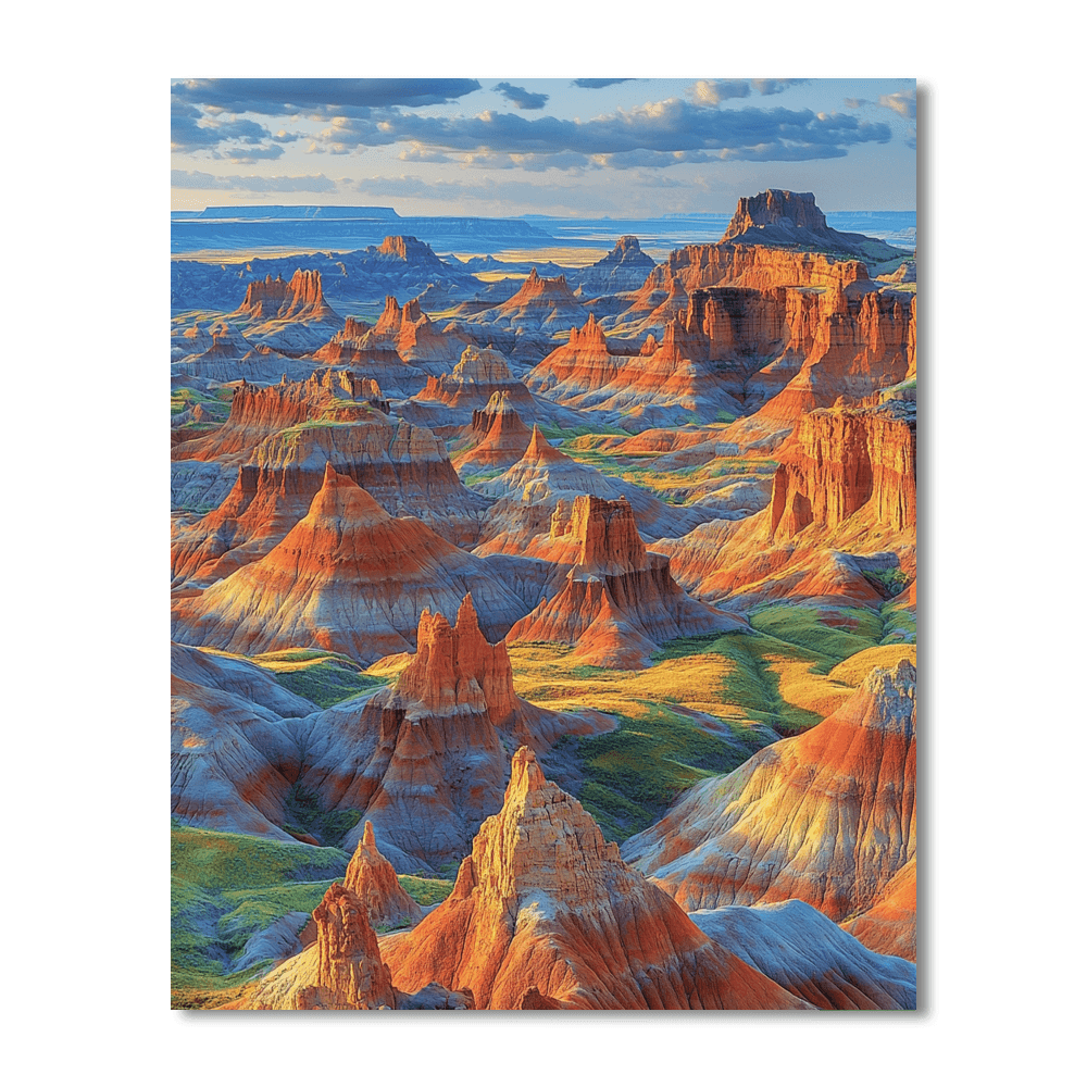 Badlands National Park - Usa Number Painting