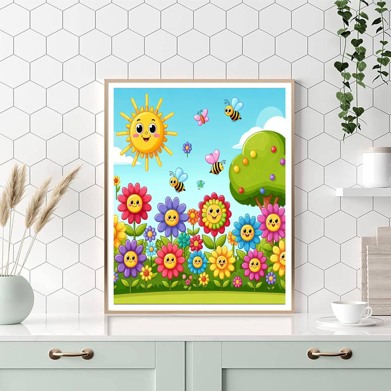 Fun In The Garden Paint By Number