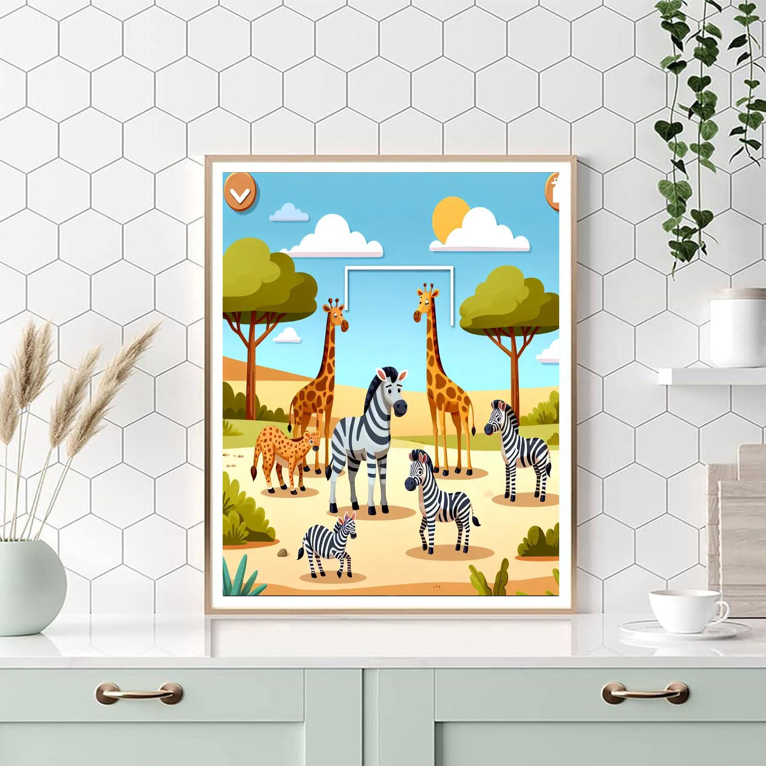 Savvy Safari Painting By Numbers Kit