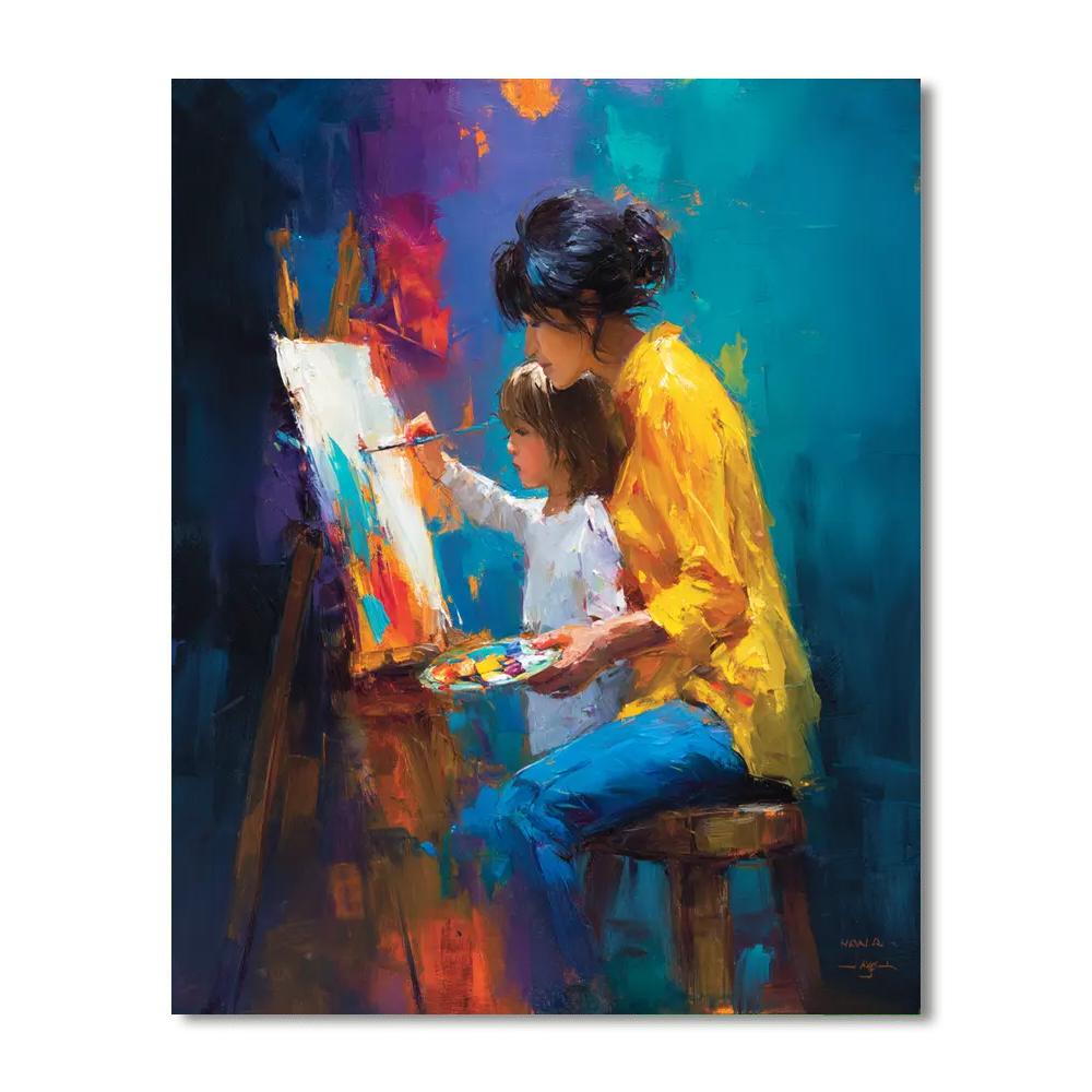 Canvas Of Love Number Painting