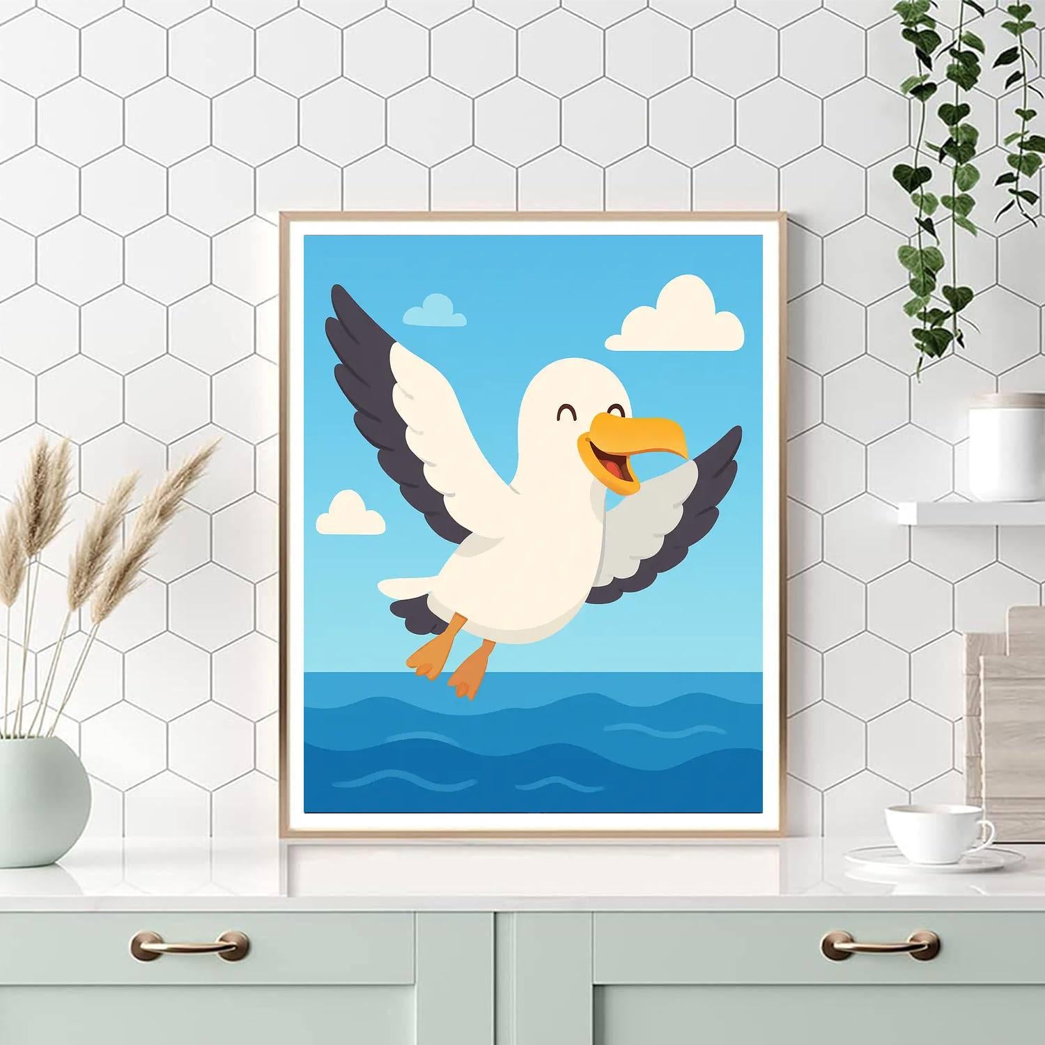 Adventurous Albatross Paint By Numbers Art