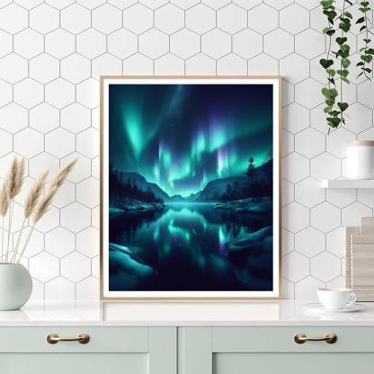 Ethereal Nordic Nights Paint By Number