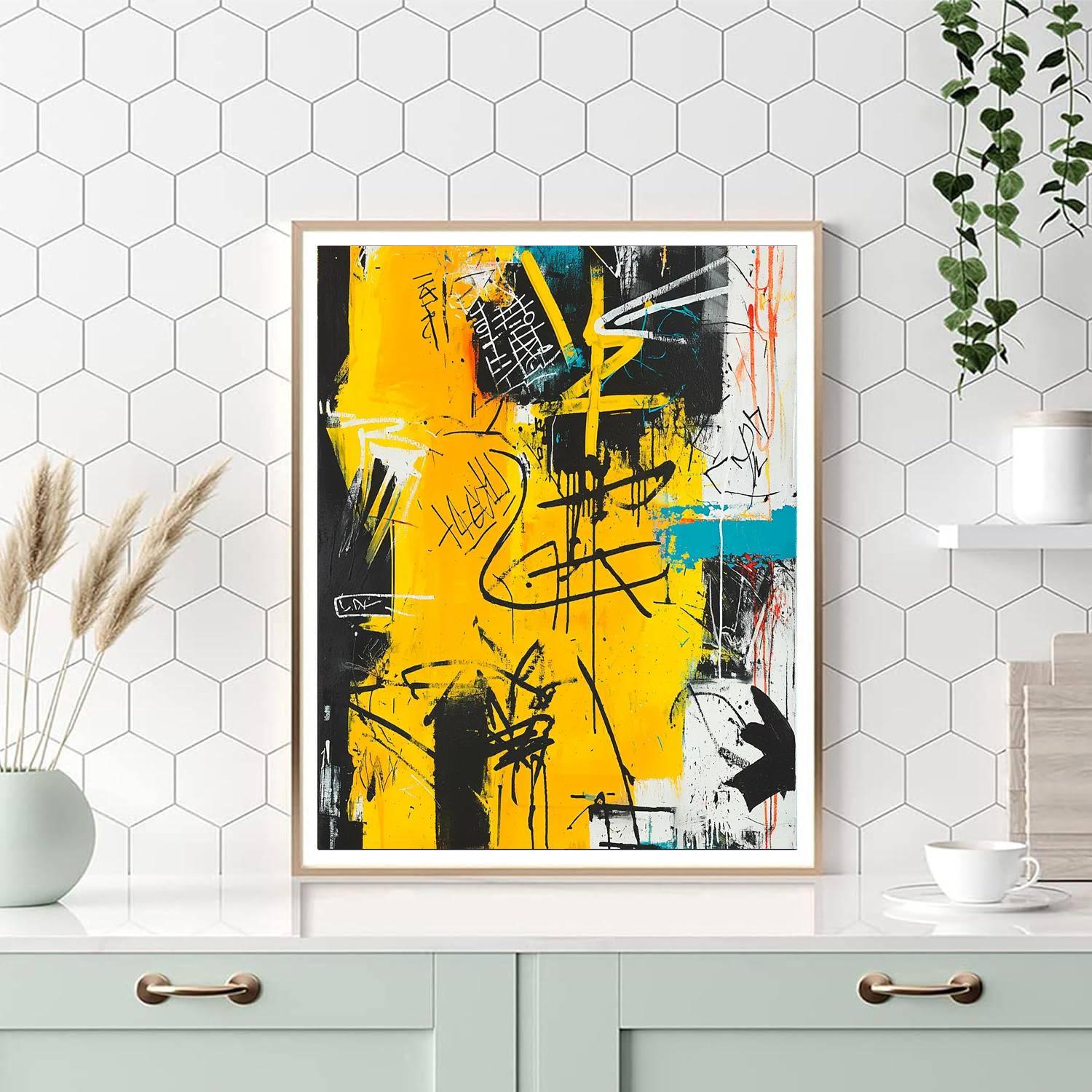 Jean-Michel Basquiat Inspired Echoes Of Struggle  Paint By Color