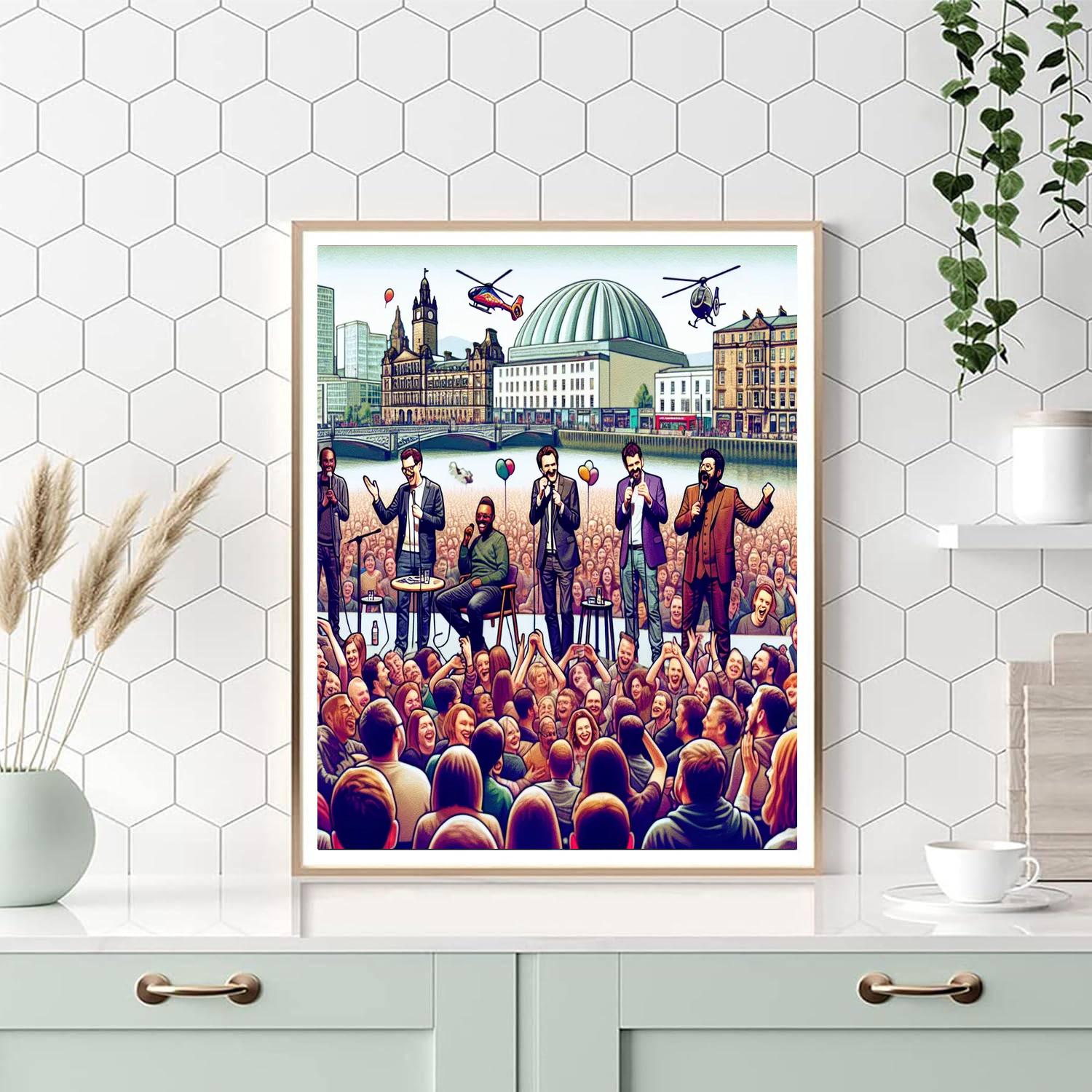 Glasgow International Comedy Festival - Scotland Numbered Painting Kits