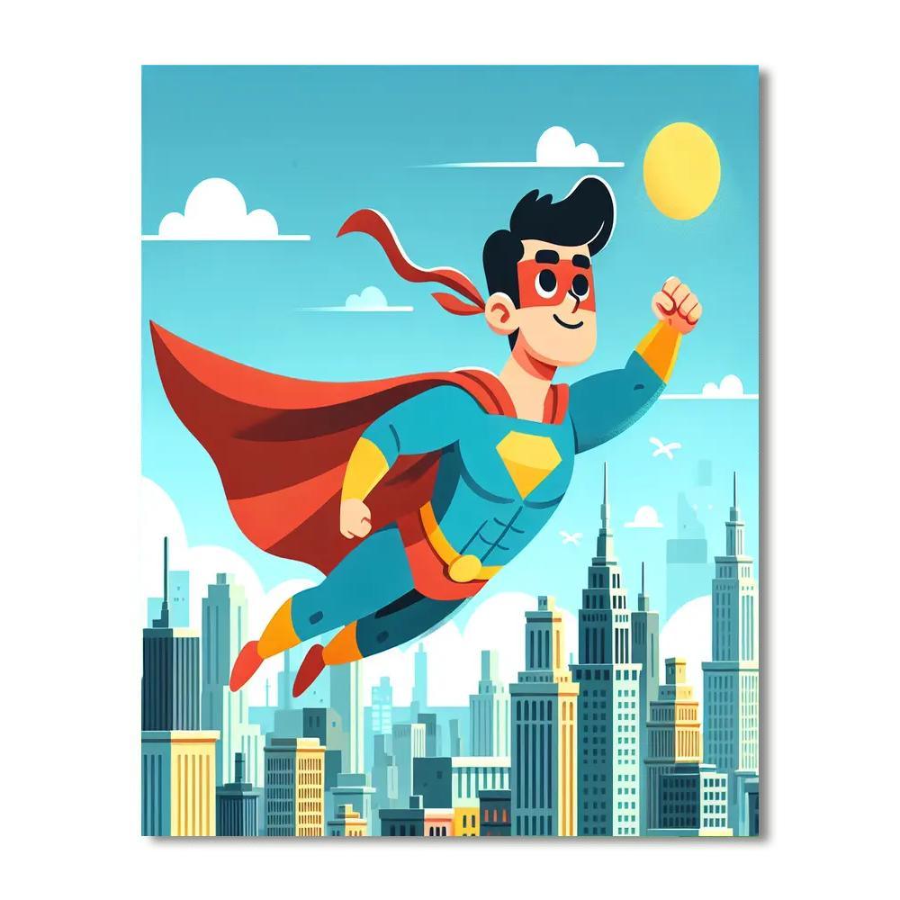 Heroic Superkid Numbered Painting Kits