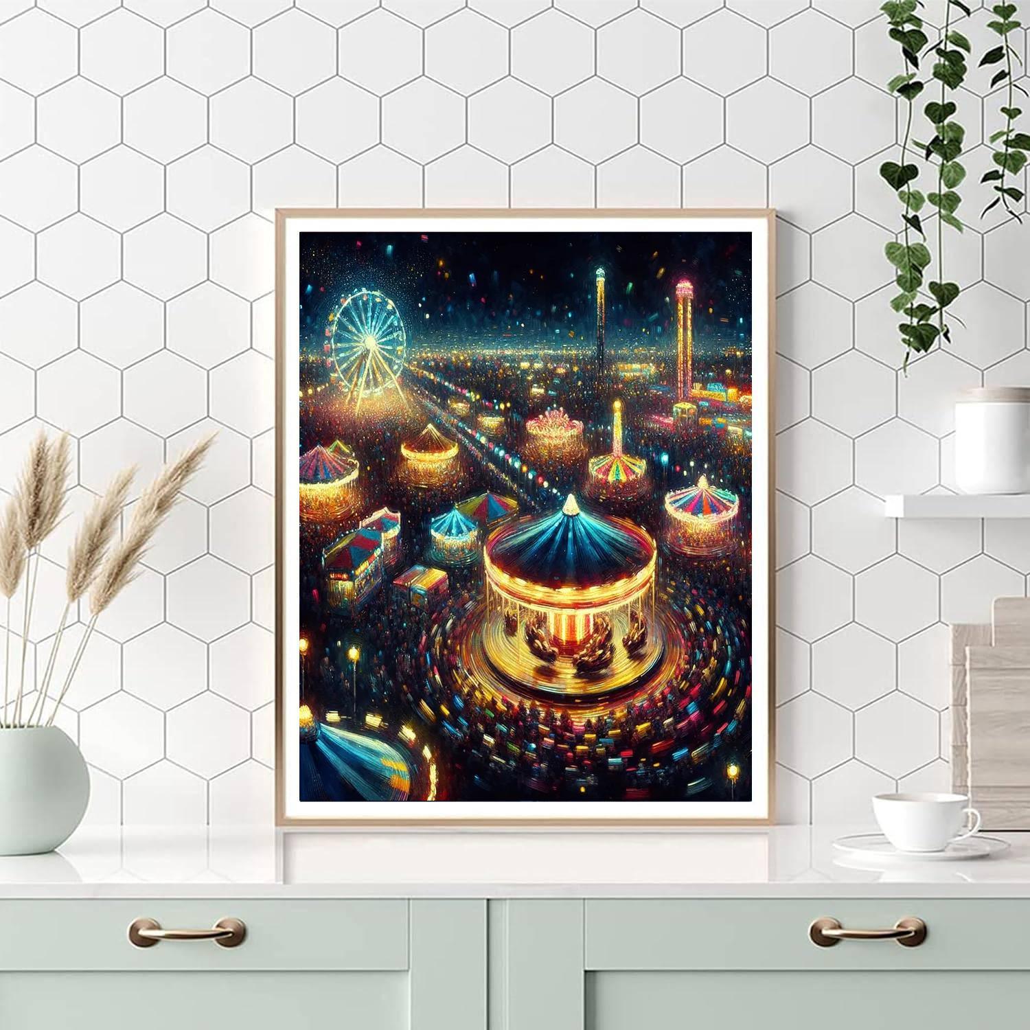 Carnival Night Delight Paint By Numbers Art