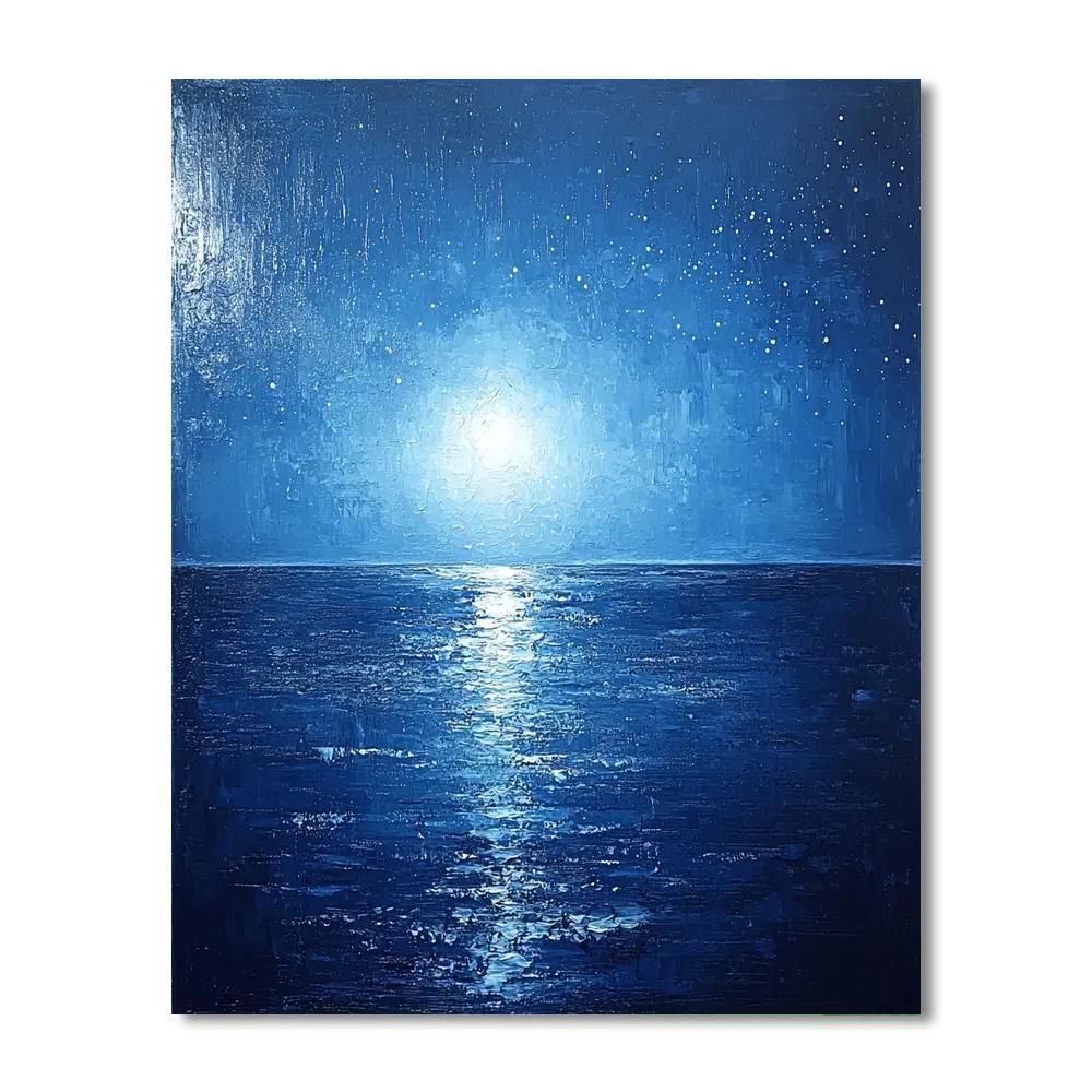 Paul Cézanne Inspired Abstract Nightfall  Paint By Numbers Art