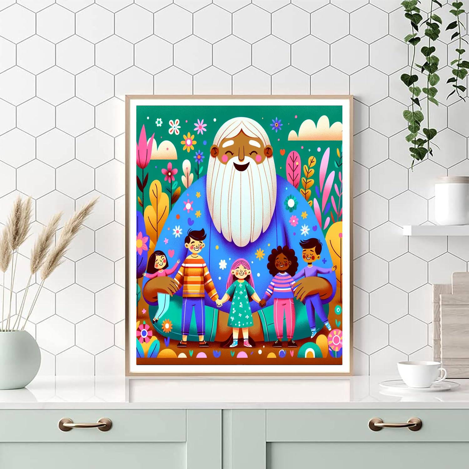 Friendly Giants Painting Number Kit