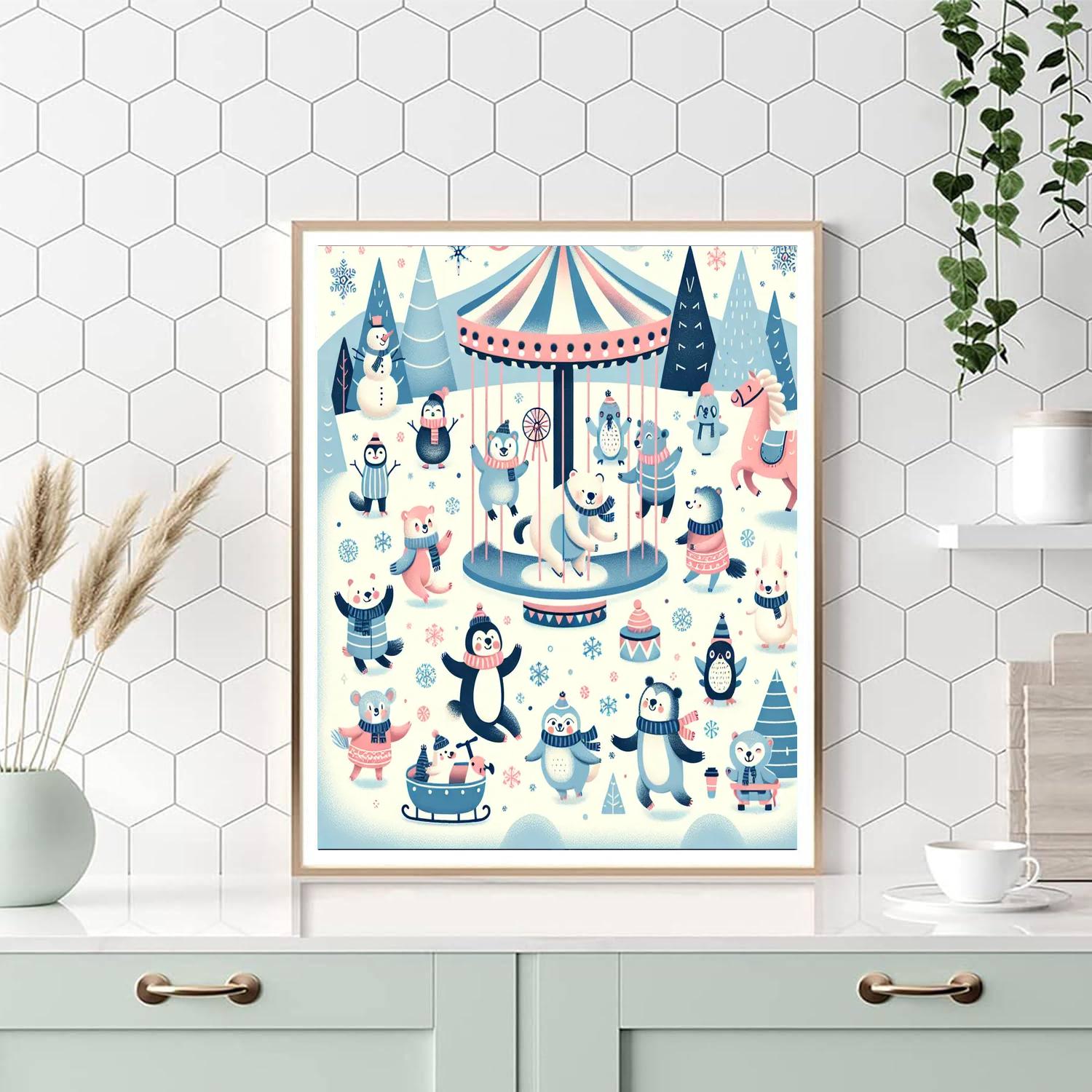 Frosty Fun Festival Numbered Painting Kits