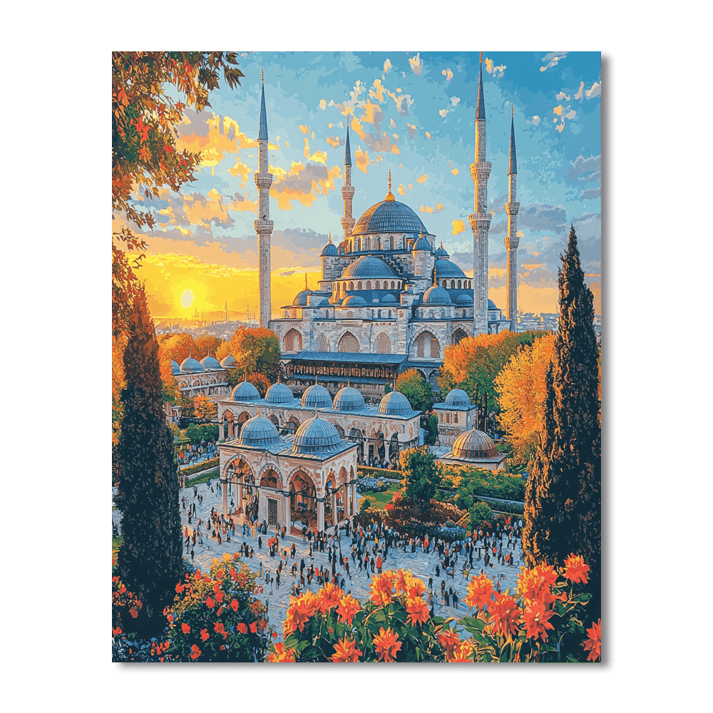 Blue Mosque - Istanbul DIY Paint By Numbers