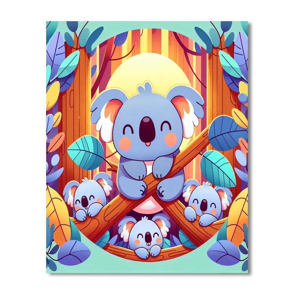 Cuddle With Koalas Paint By Number