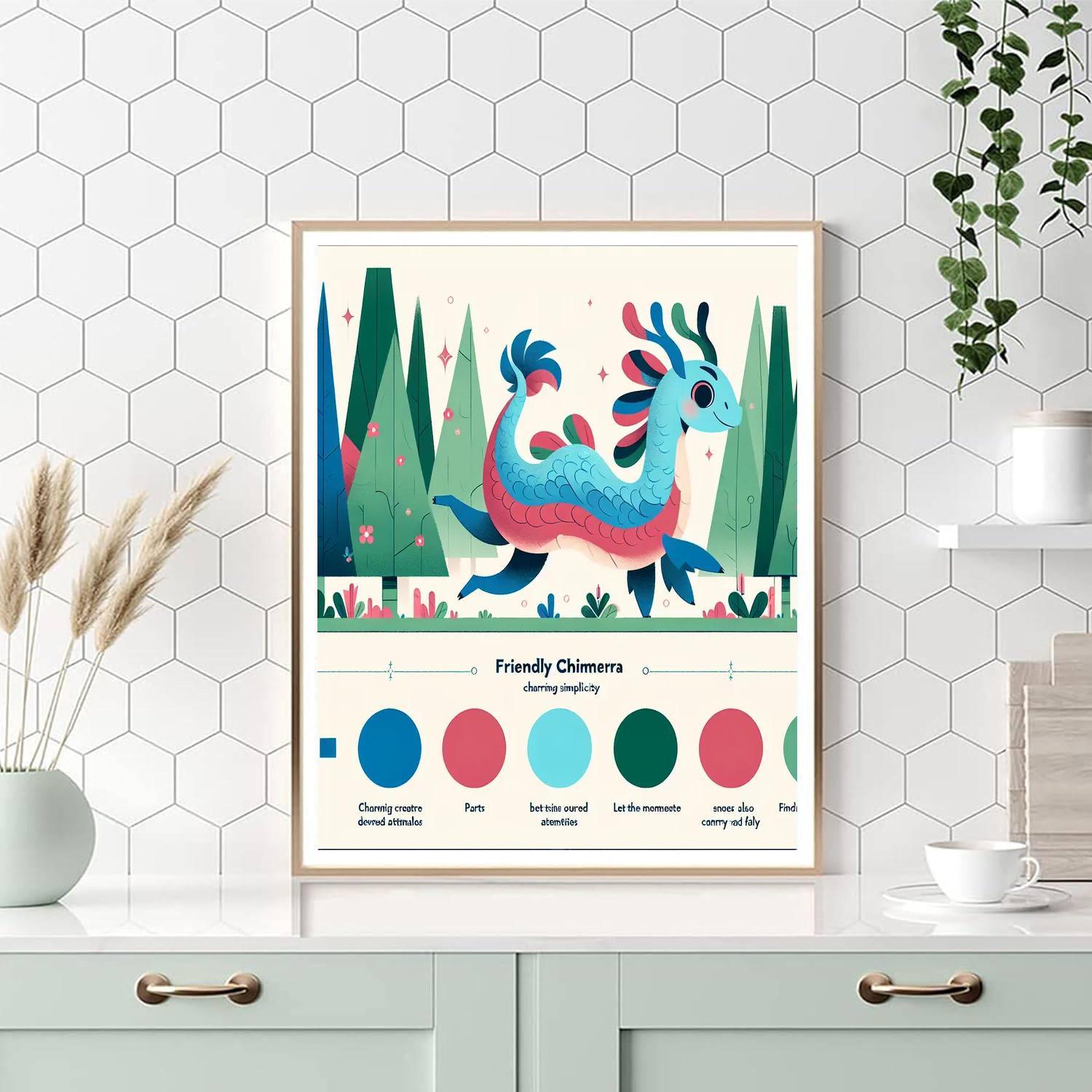 Charming Chimera Chase Numbered Painting Kits