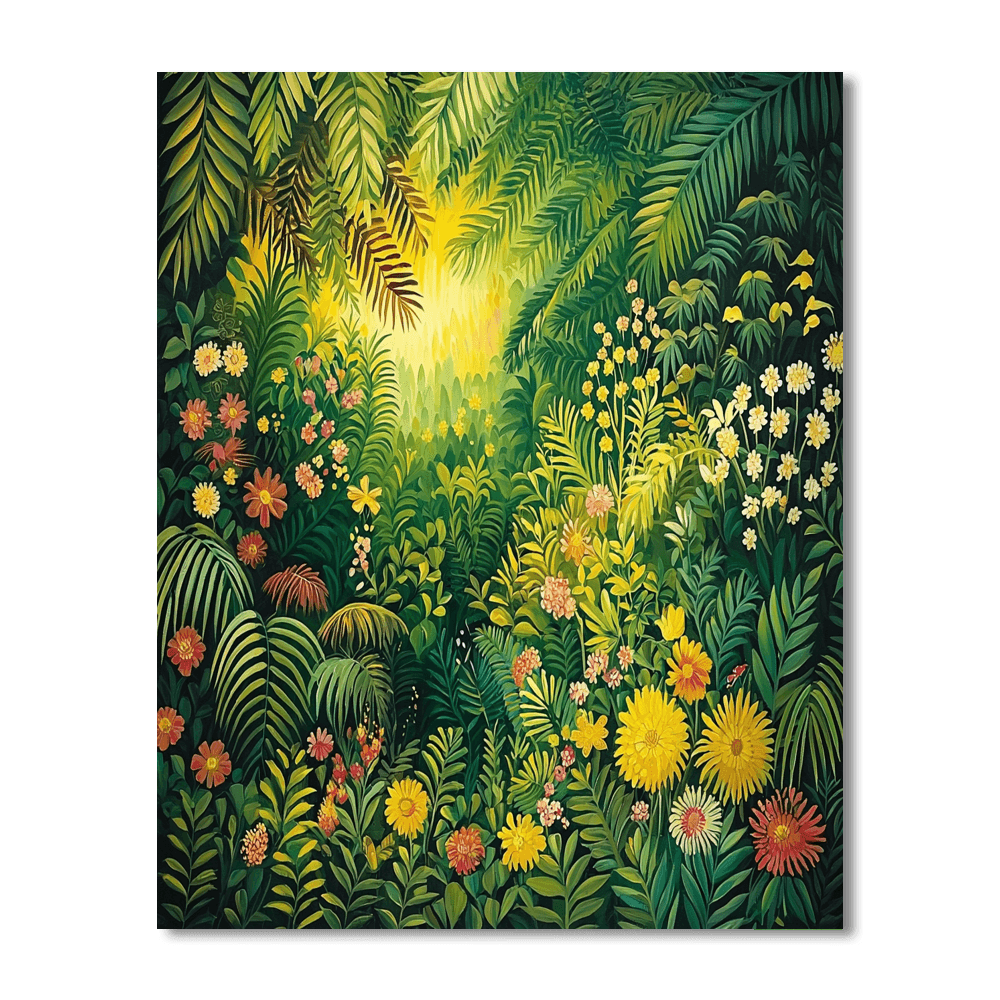 Rousseau Inspired Majestic Jungle  Paint By Numbers Art