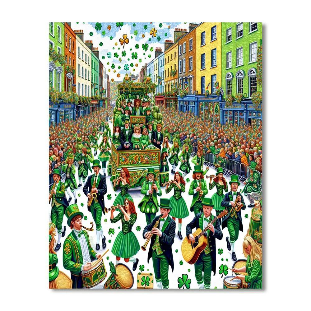 Dublin St. Patrick's Day Festival - Ireland Paint By Numbers Art