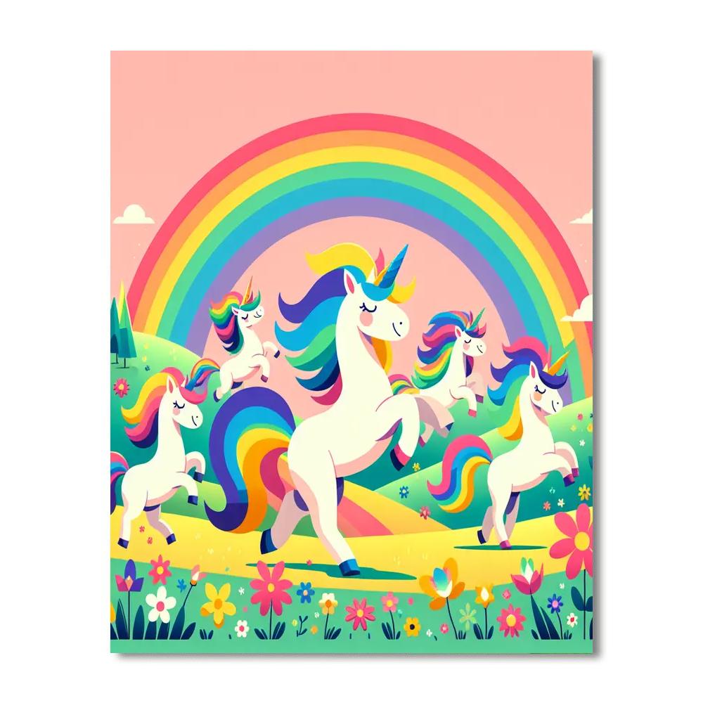 Magic Unicorn Festival Numbered Painting Kits