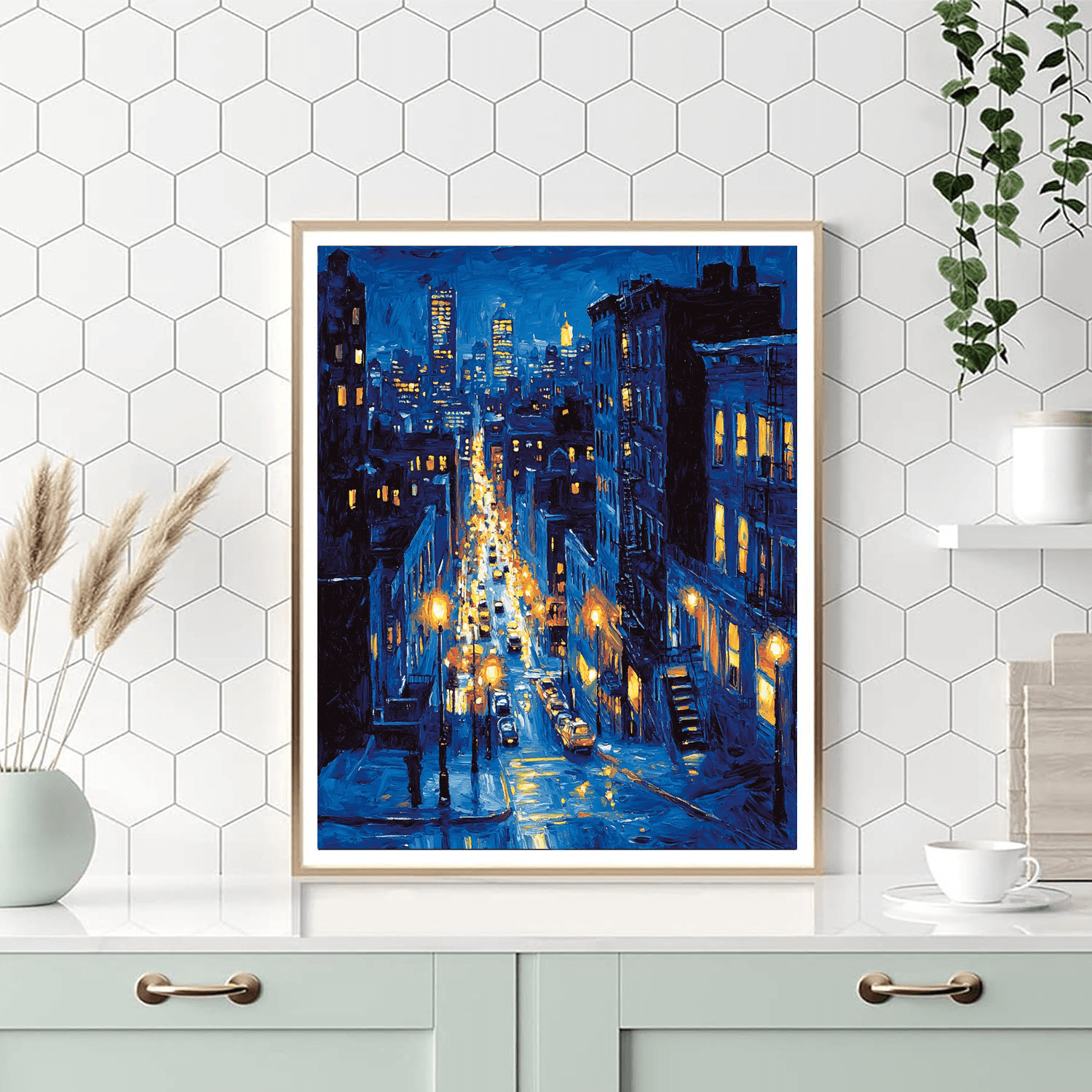 Edward Hopper Inspired Urban Energy  Painting By Numbers Kit