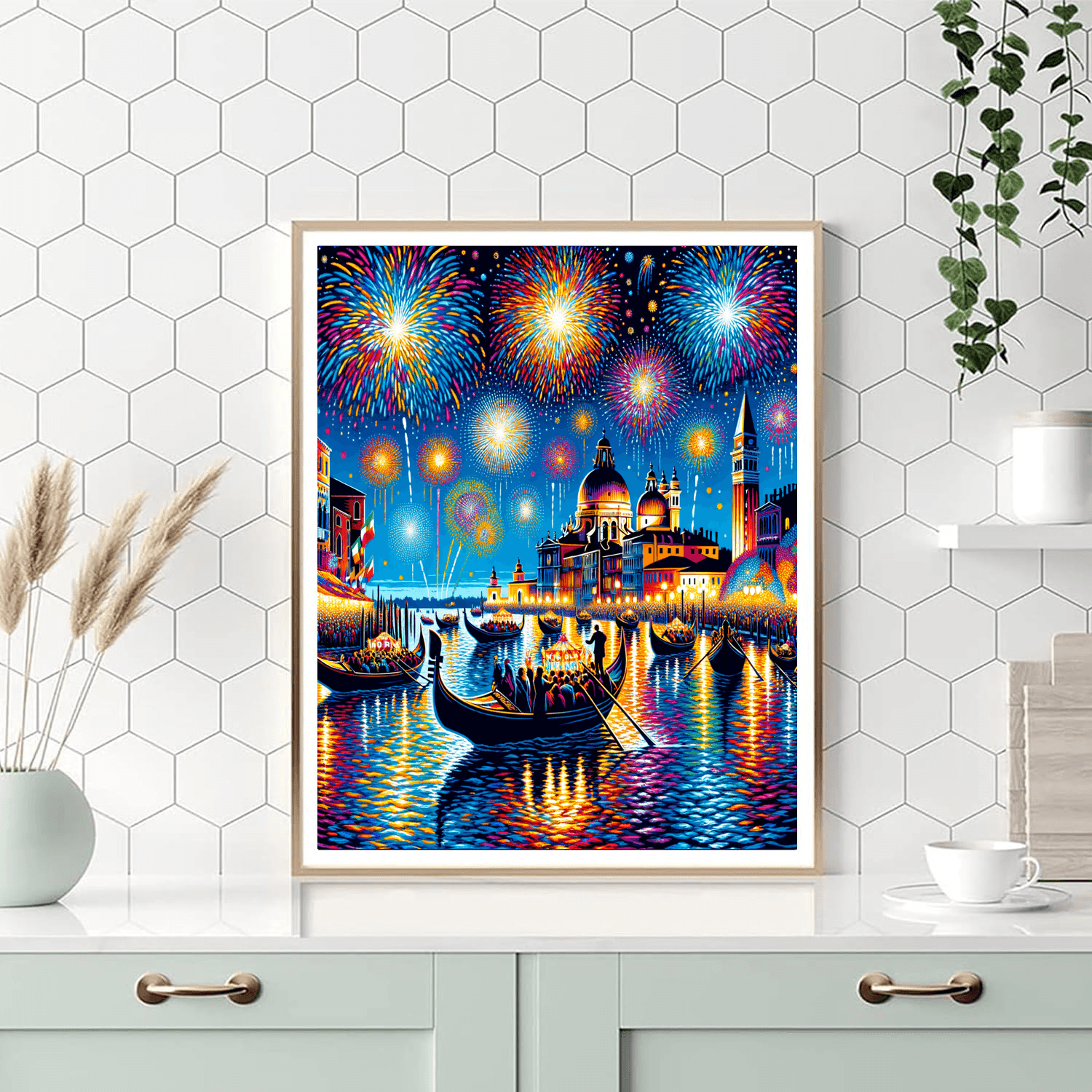 Festa Del Redentore - Venice, Italy Painting By Numbers Kit