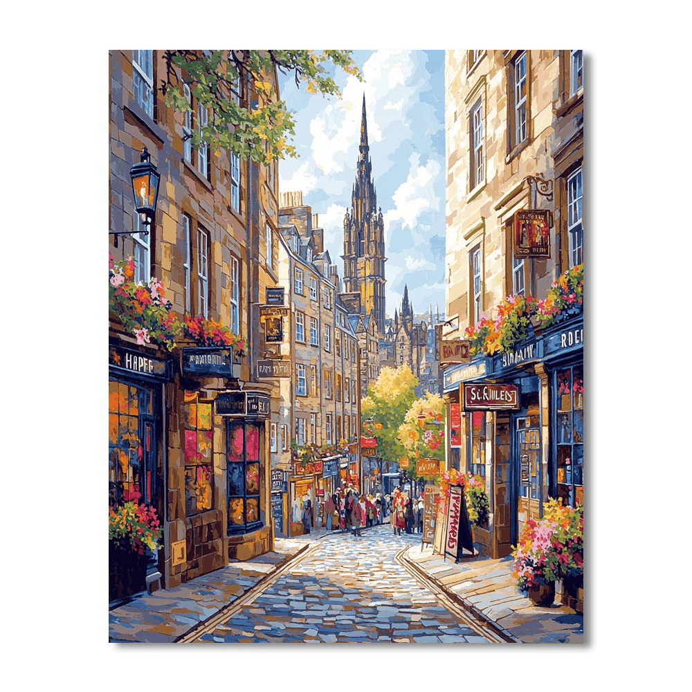 The Royal Mile Paint By Numbers Kits