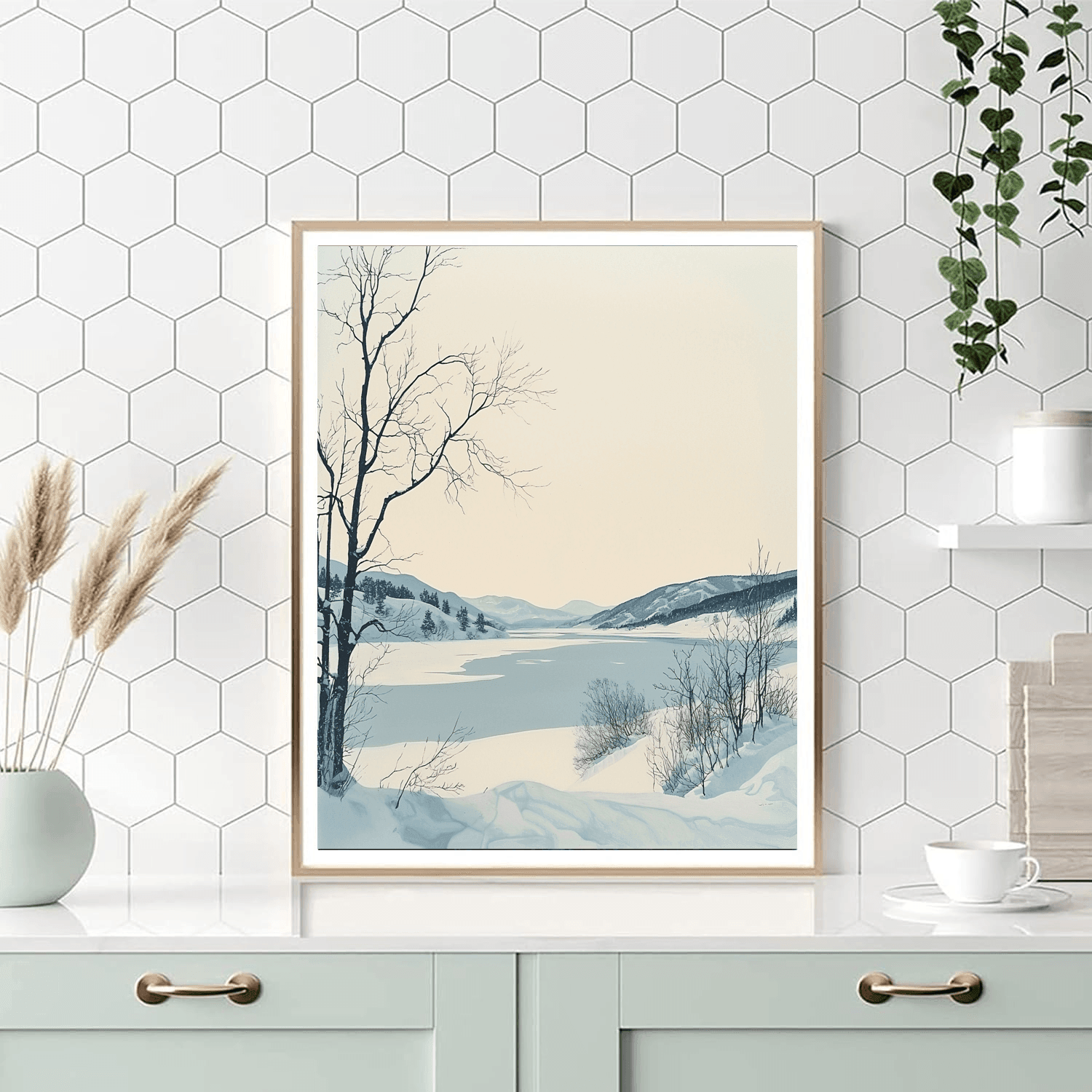 Hiroshi Sugimoto Inspired Whispers Of Winter  DIY Paint By Numbers
