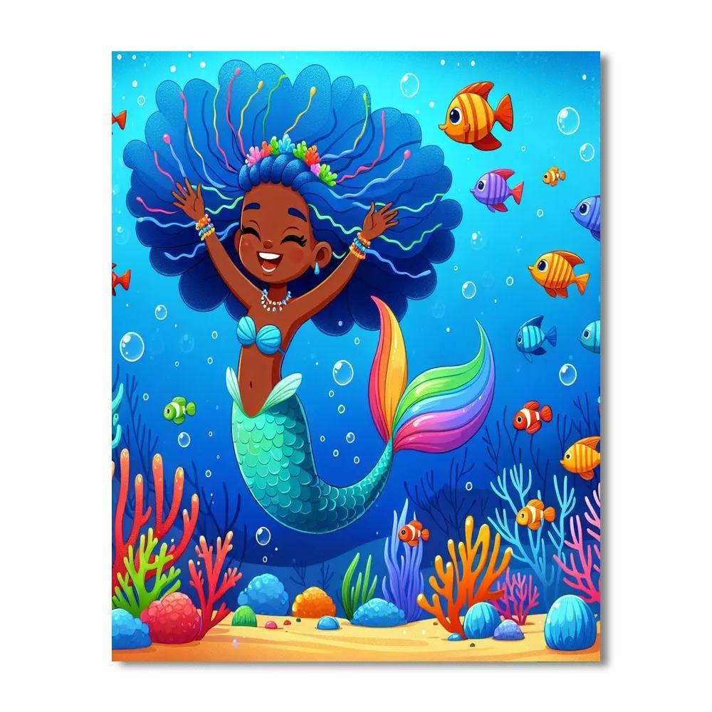 Underwater Mermaid World Paint By Number
