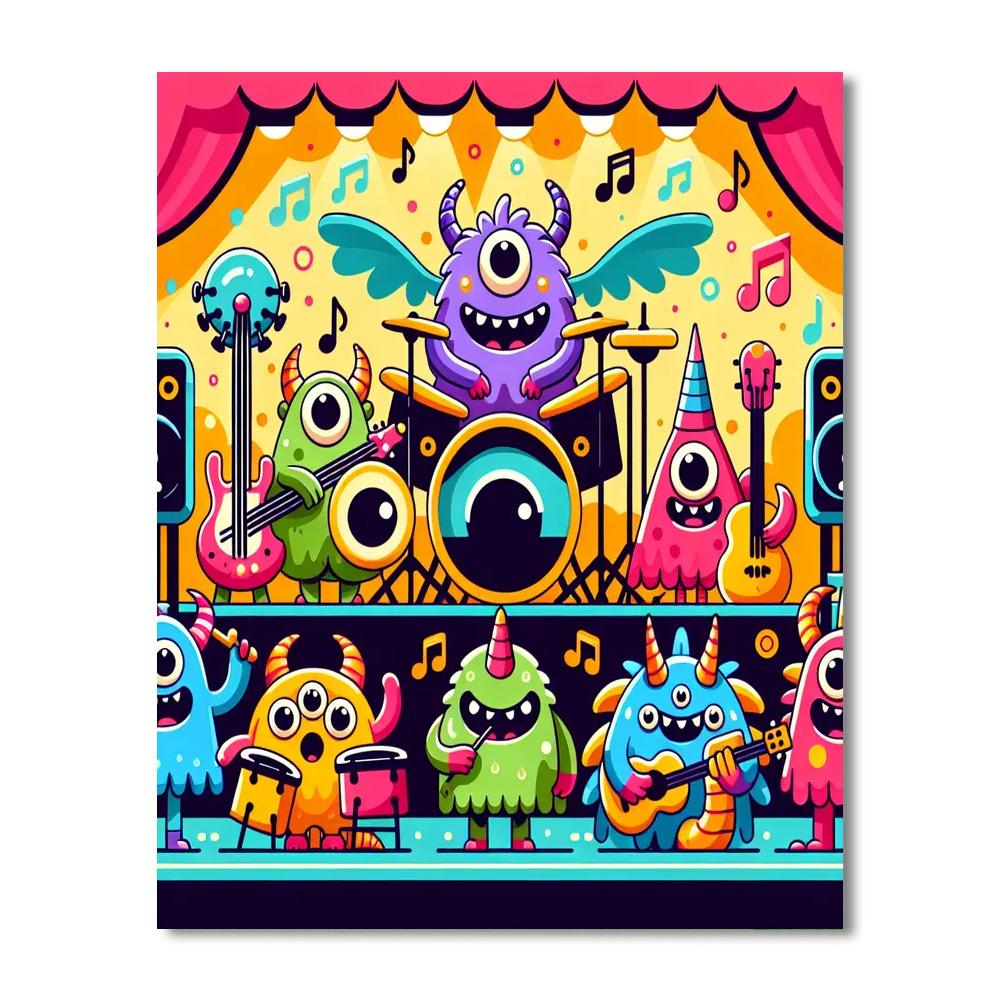 Monster Music Festival Numbered Painting Kits
