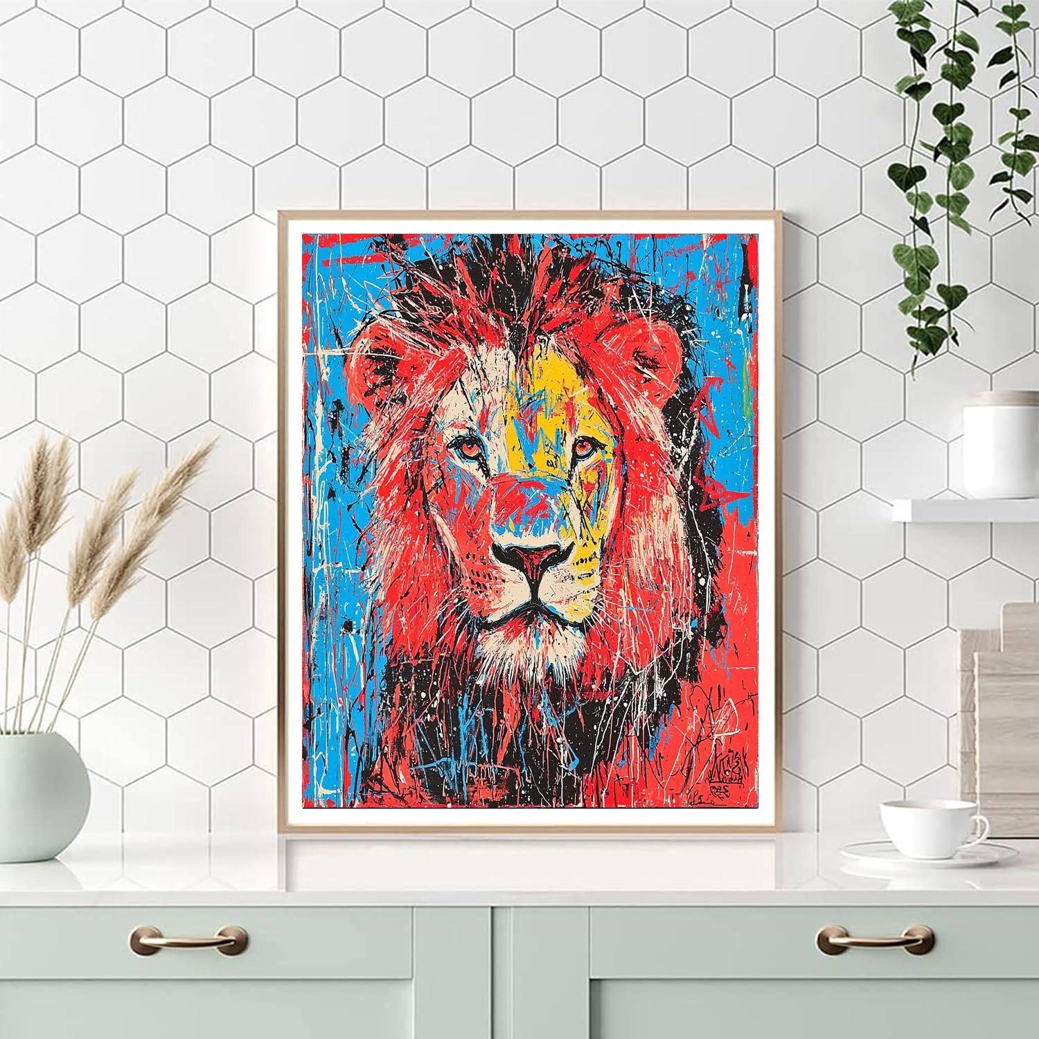 Jean-Michel Basquiat Inspired Neo-Expressionist Wildlife  DIY Paint By Numbers