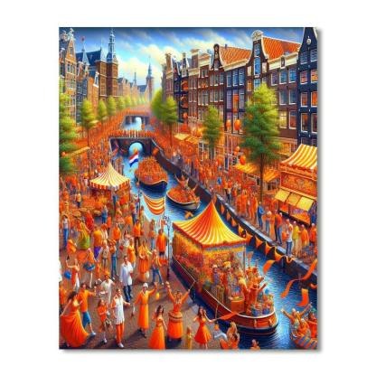 Koninginnedag - The Netherlands Number Painting