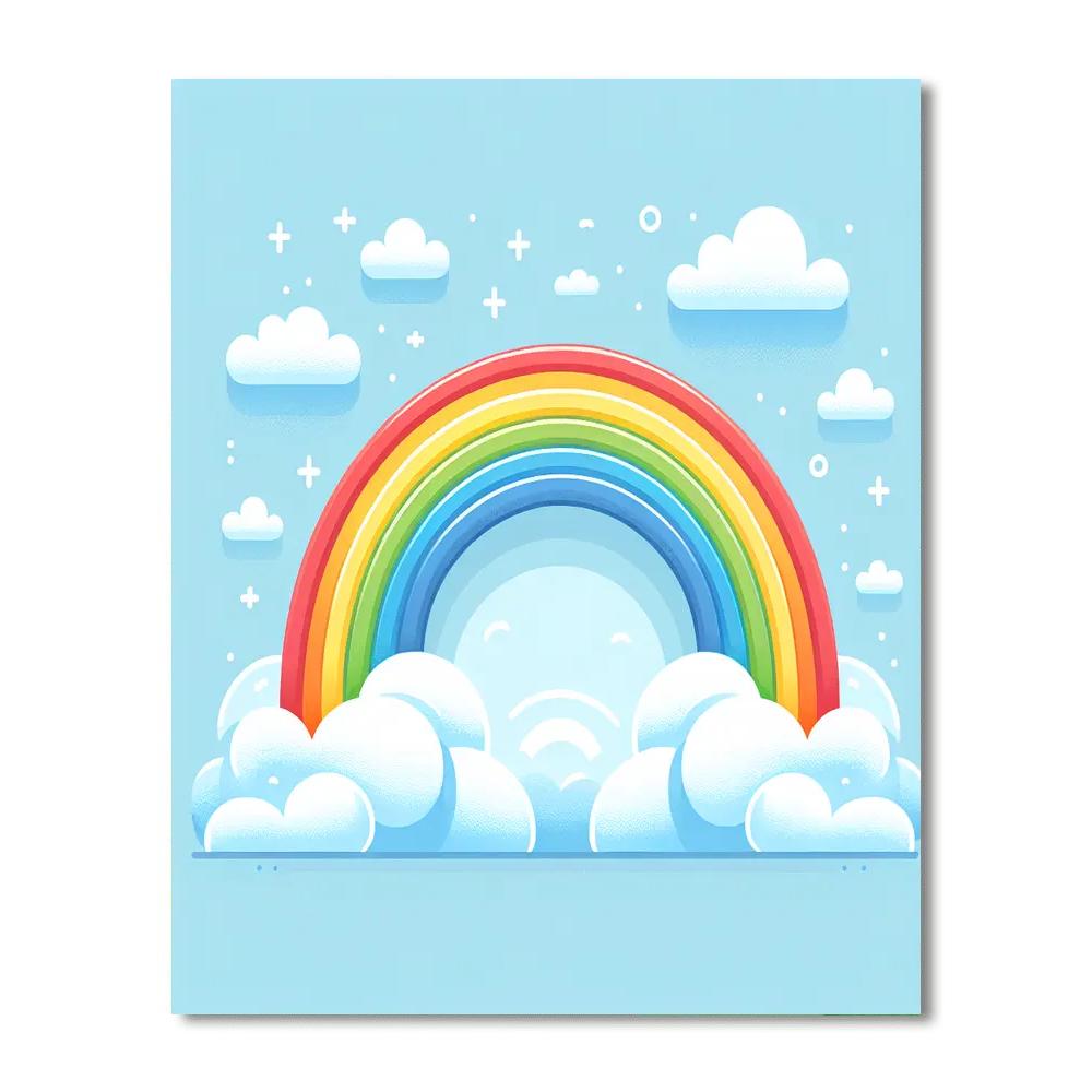 Happy Rainbow Paint By Color