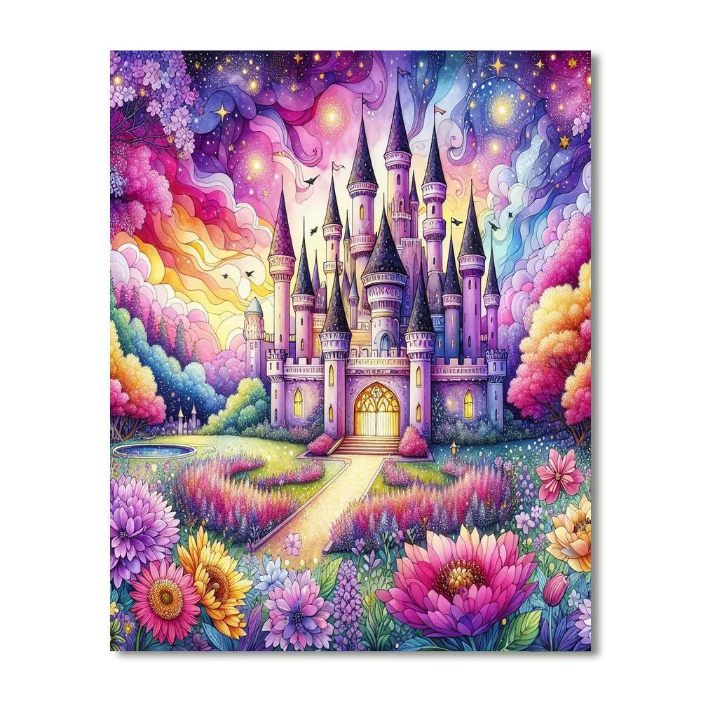 Dreamy Fantasy Castle Paint By Color