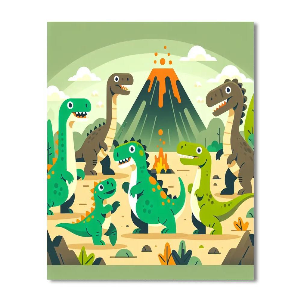 Ancient Dino Discoveries Paint By Numbers Kits
